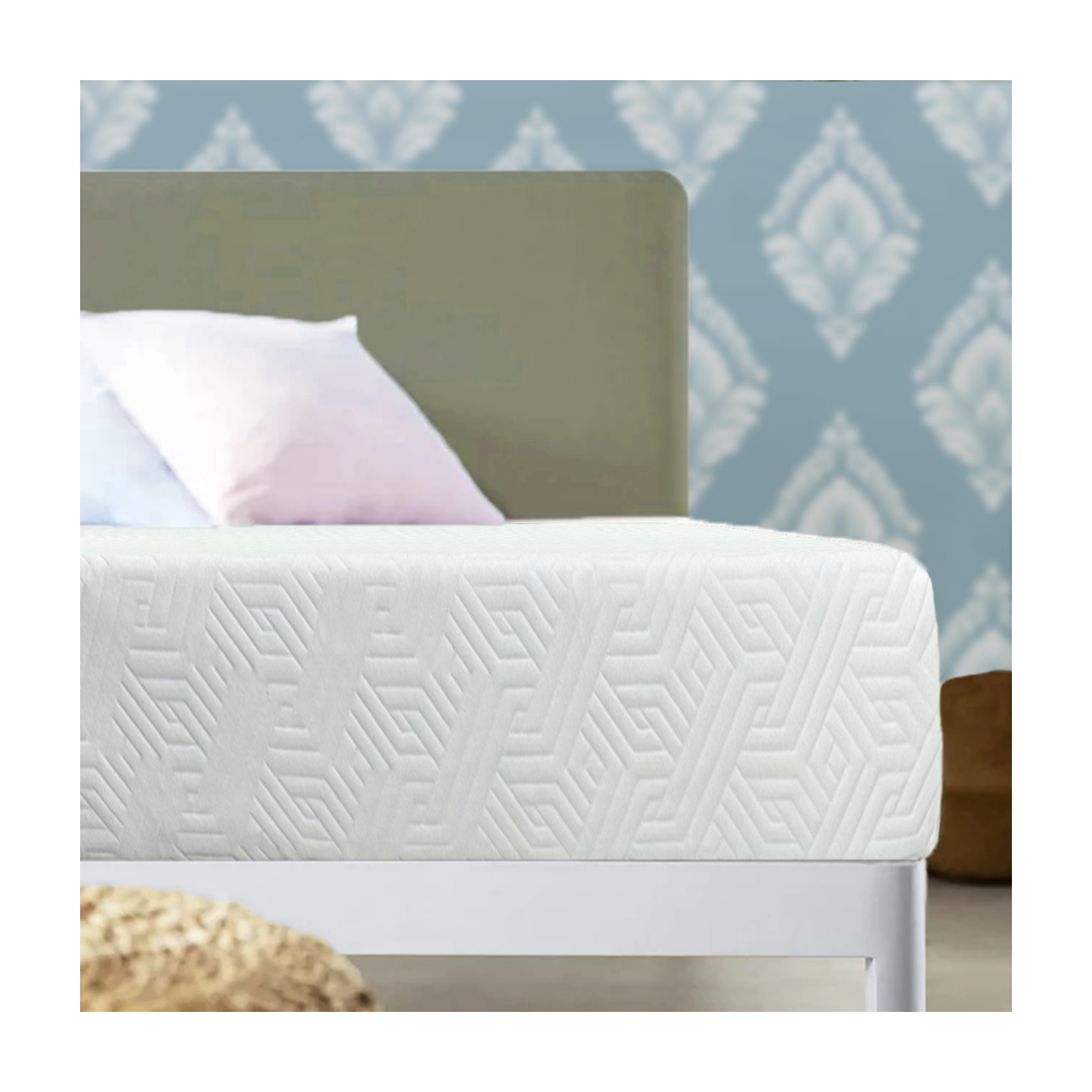 ViscoLogic Canadian Harbor 10" Luxury Orthopedic Soft to Medium Firm Memory Foam Mattress with a Free Bedsheet set, CertiPUR-US® Certified Foam,