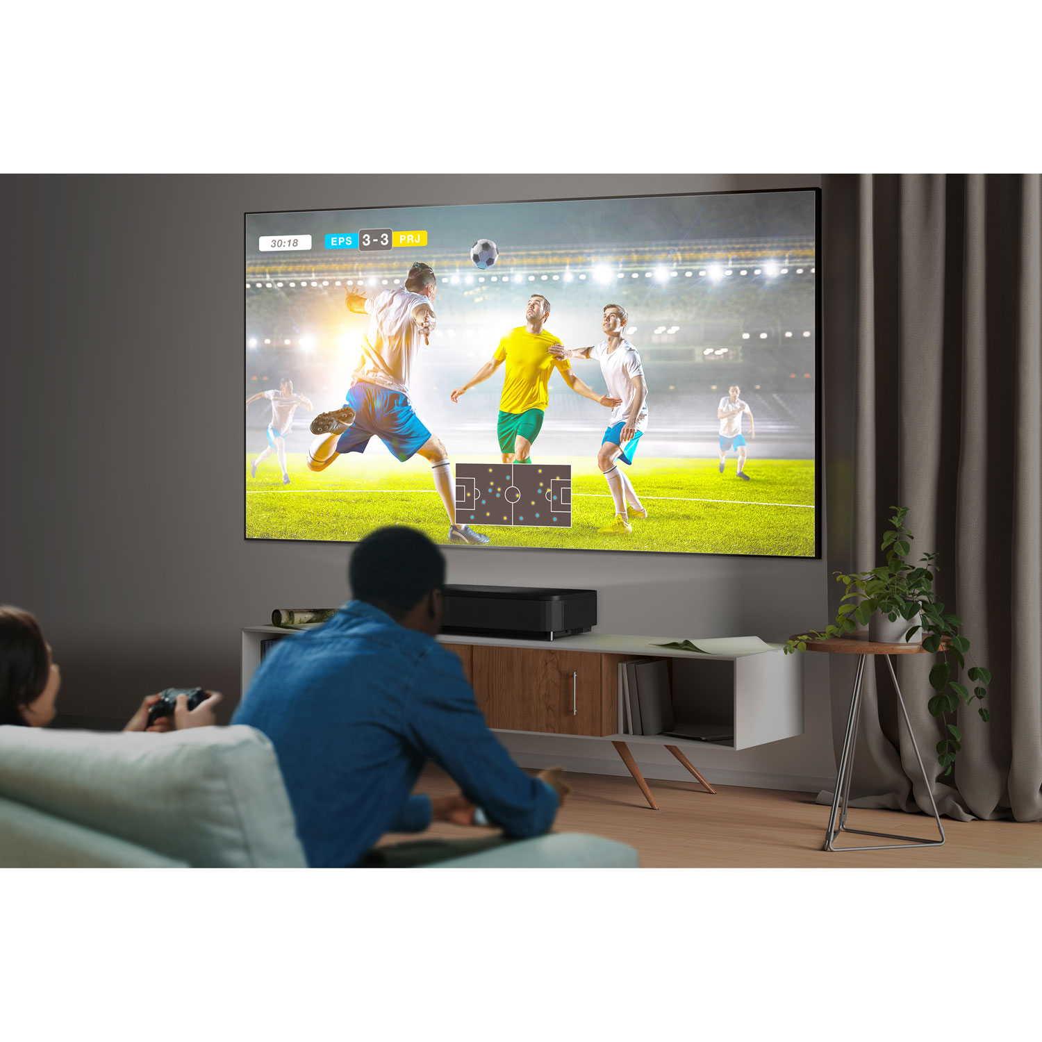 Projecteur de cinéma maison 3LCD à 3 puces UHD 4K EpiqVision Ultra LS800 d'Epson - Noir