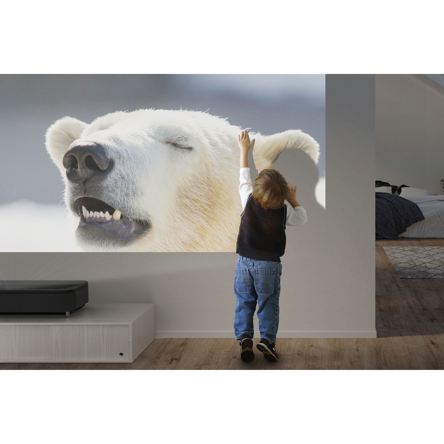 Projecteur de cinéma maison 3LCD à 3 puces UHD 4K EpiqVision Ultra LS800 d'Epson - Noir