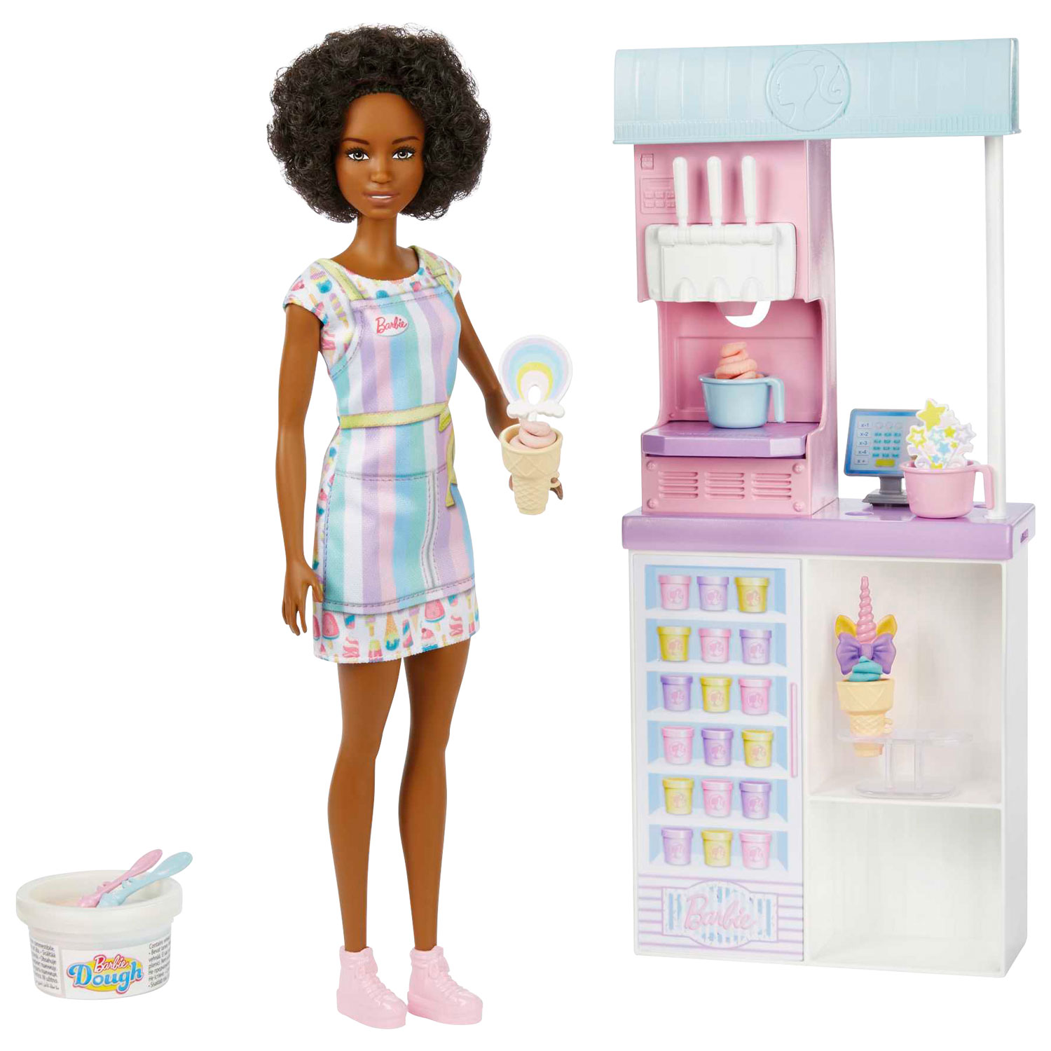 Mattel Barbie Ice Cream Shop Brunette Doll Playset Best Buy Canada