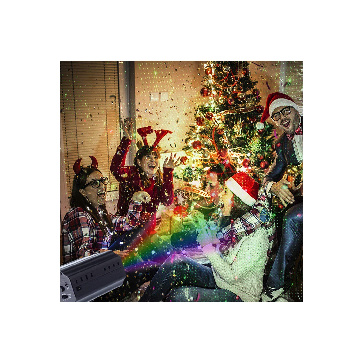 Lumières laser?CHINLY mise à niveau lumières de fête projecteur DEL RVB Stage Rotating Lights Stroboscope Disco Stage lumières disco éclairage