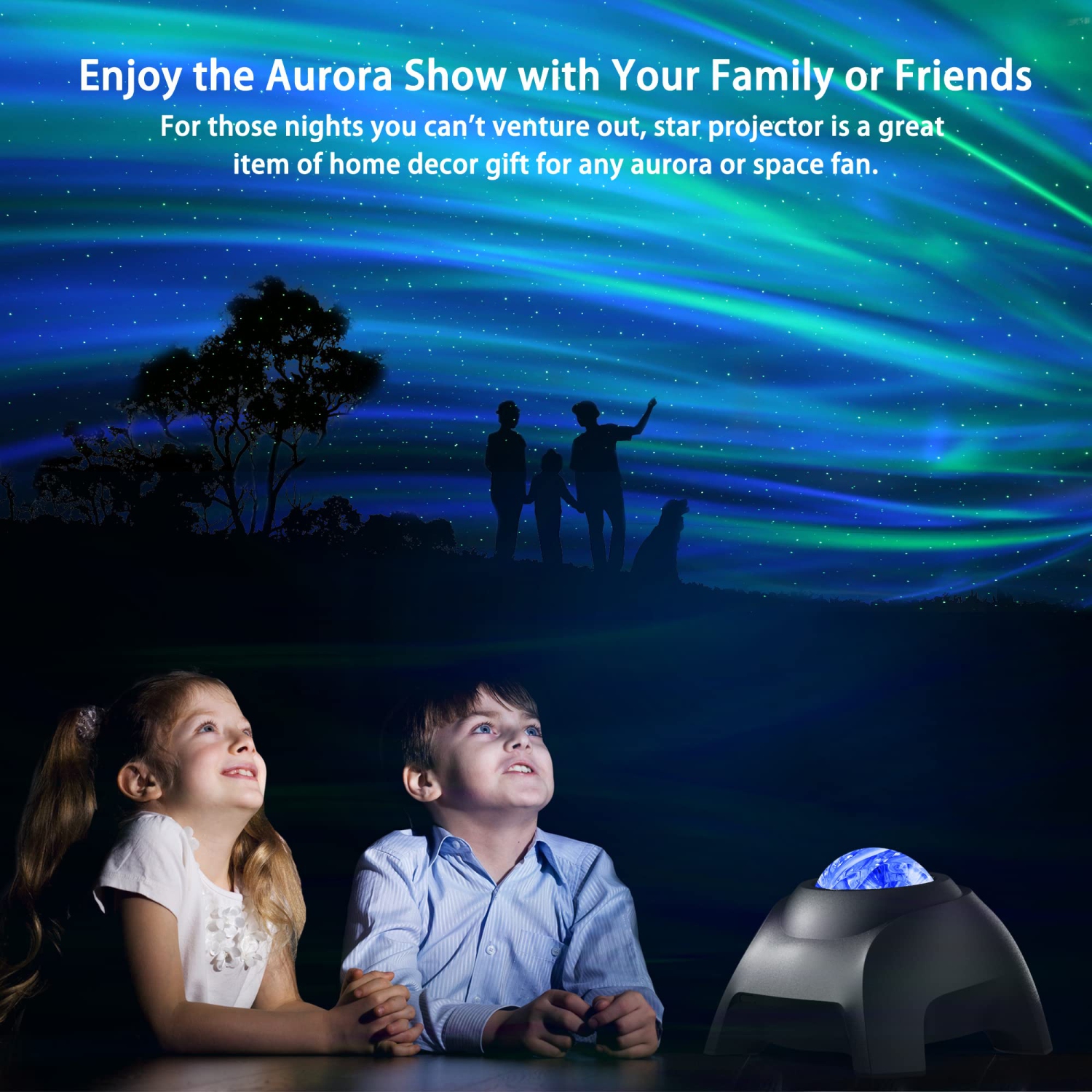 Projecteur d'étoiles pour chambre à coucher, haut-parleur Bluetooth et  projecteur d'aurores boréales à bruit blanc, projecteur de lumière de nuit  pour enfants adultes salle de jeux