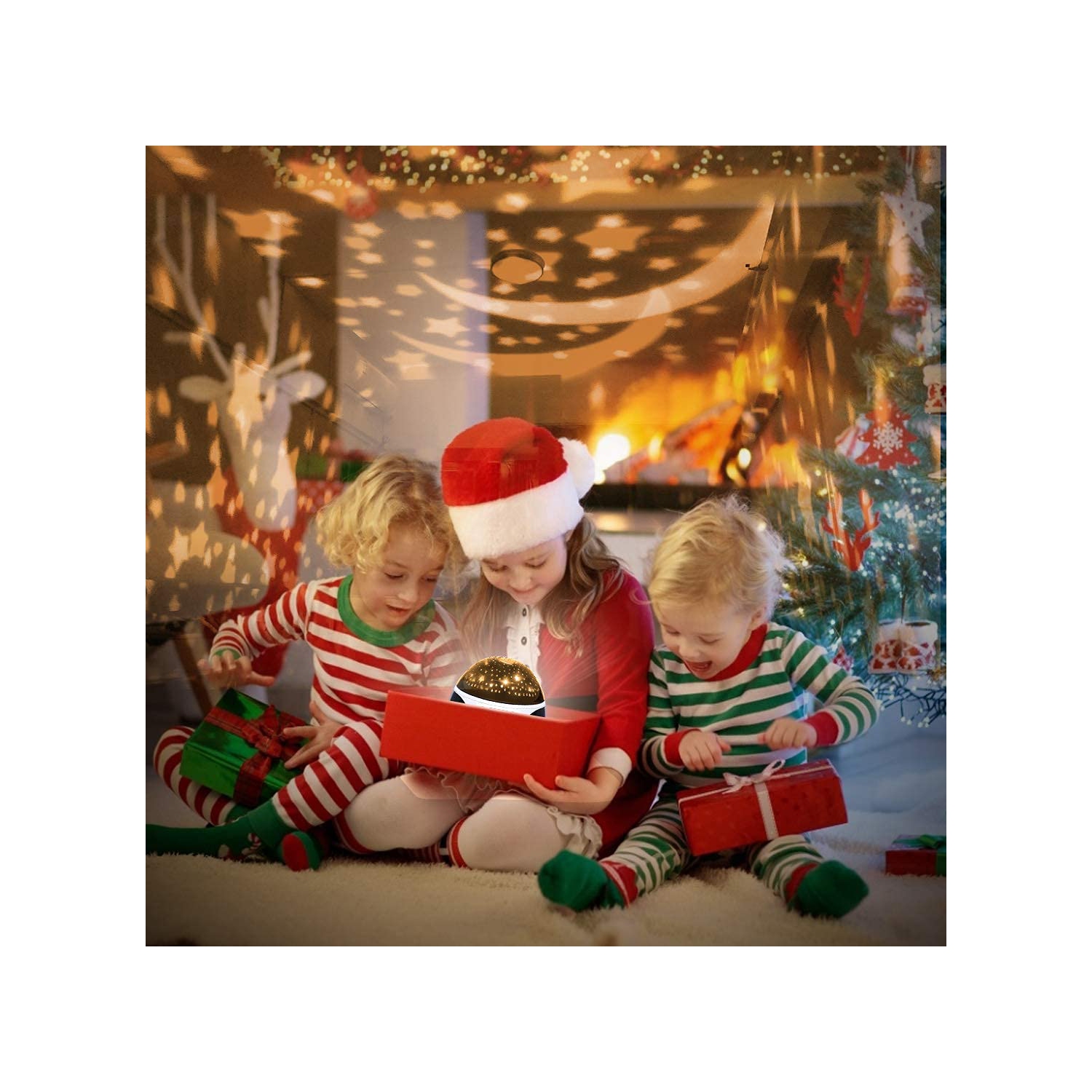 Veilleuses avec musique et minuterie, projecteur de constellations lumineuses MKOQI, machine sonore pour bébé dormant, cadeaux pour filles Bo