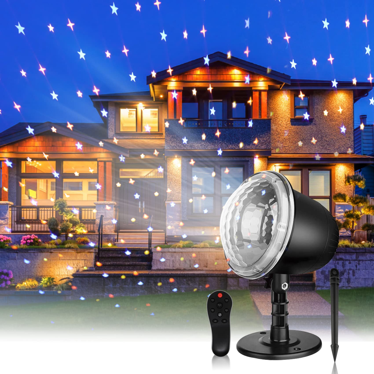 Star Night Light Projector, Elec3 Star Projector for Kids with Remote Control and Timer Indoor Outdoor Holiday Projector for