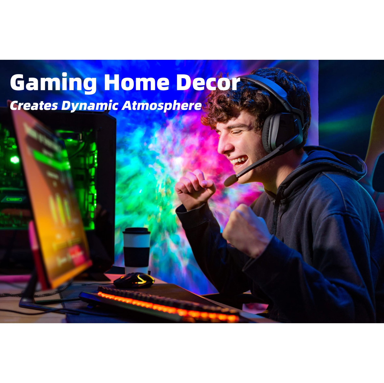 Voion Galaxy Projector, Smart Star Light Galaxy Projector, Home Planetarium Projector, Rotatable Nebula Cloud Stars, DIY Sce