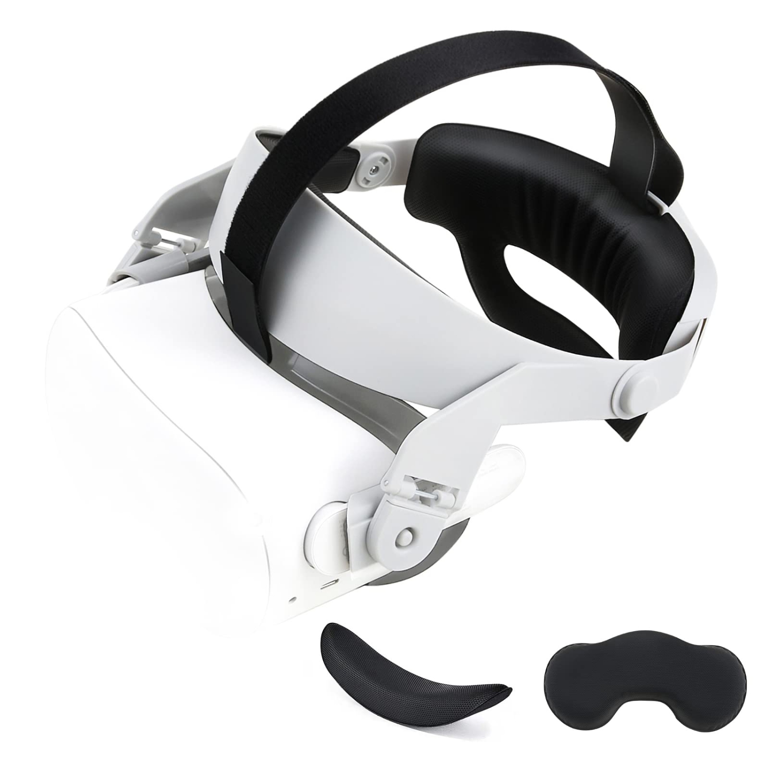 iovroigo Upgrade Adjustable Halo Strap, Suitable for Oculus Quest 2 VR Eyewear Head Straps Increase Supporting Force and Imp