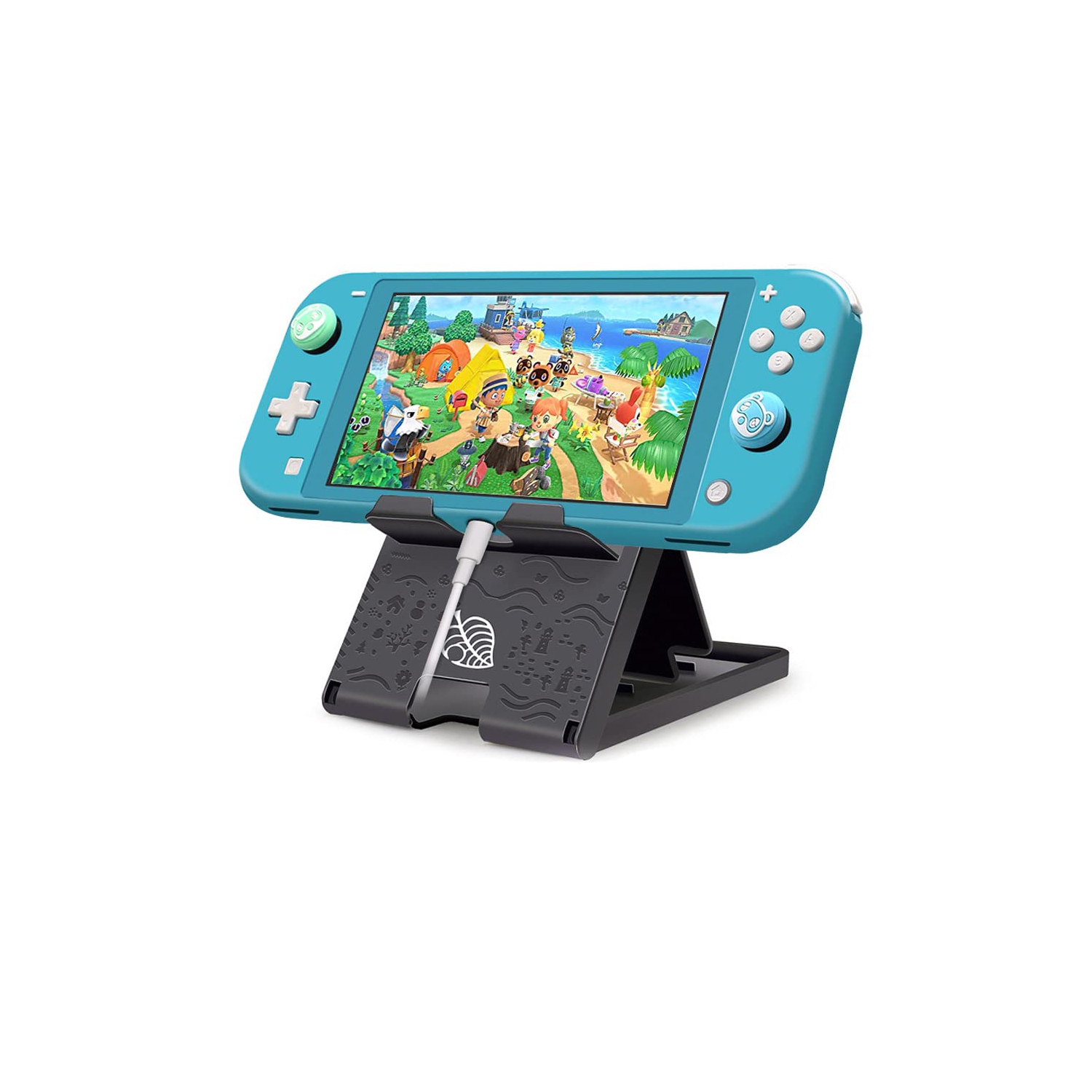 FXICAI Stand for Nintendo Switch/Switch Lite, Animal Crossing Angle Adjustable Swicth Playstand, Portable Foldable Compact N