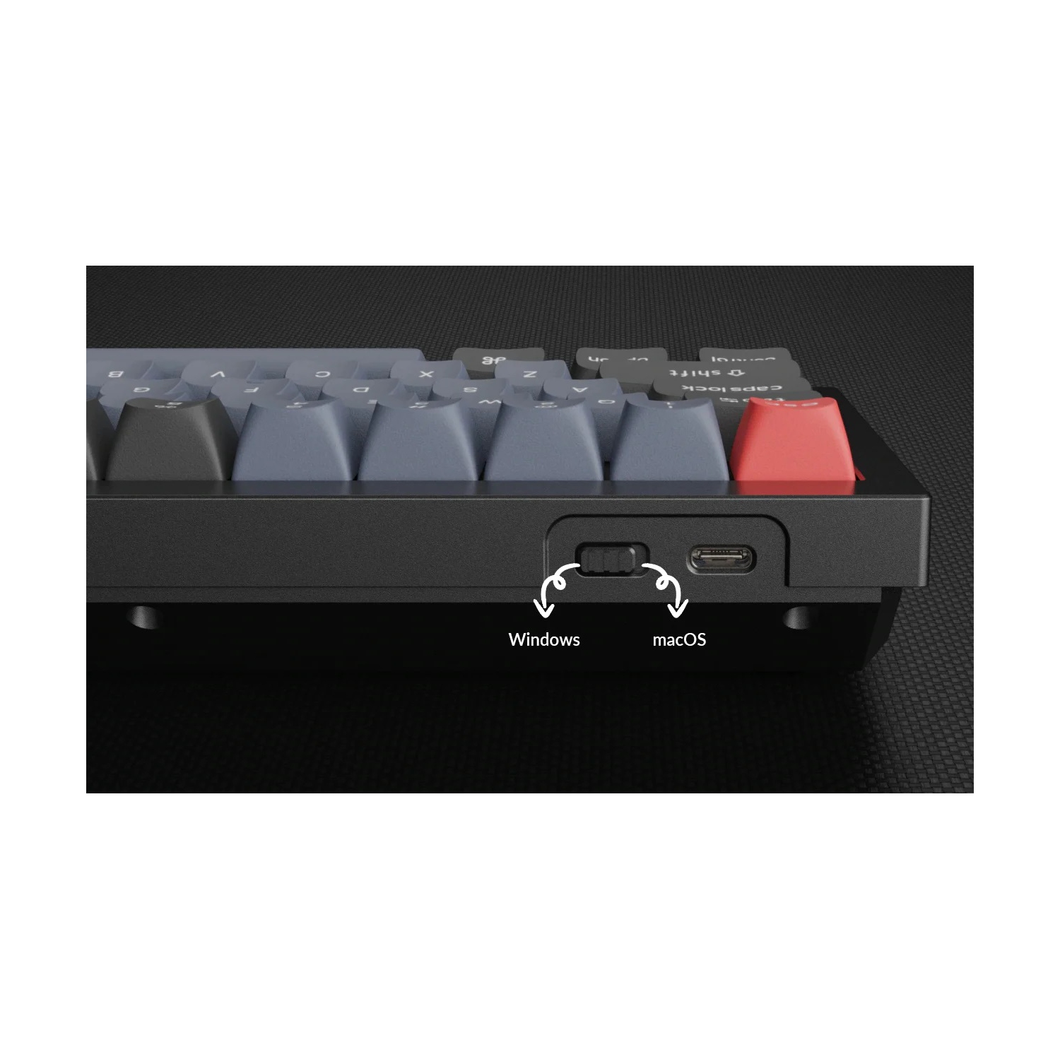 Clavier de jeu mécanique à remplacement rapide RVB T2 de Keychron – disposition à 65 %, touches mécaniques Gateron Pro Brown avec bouton – Compatible