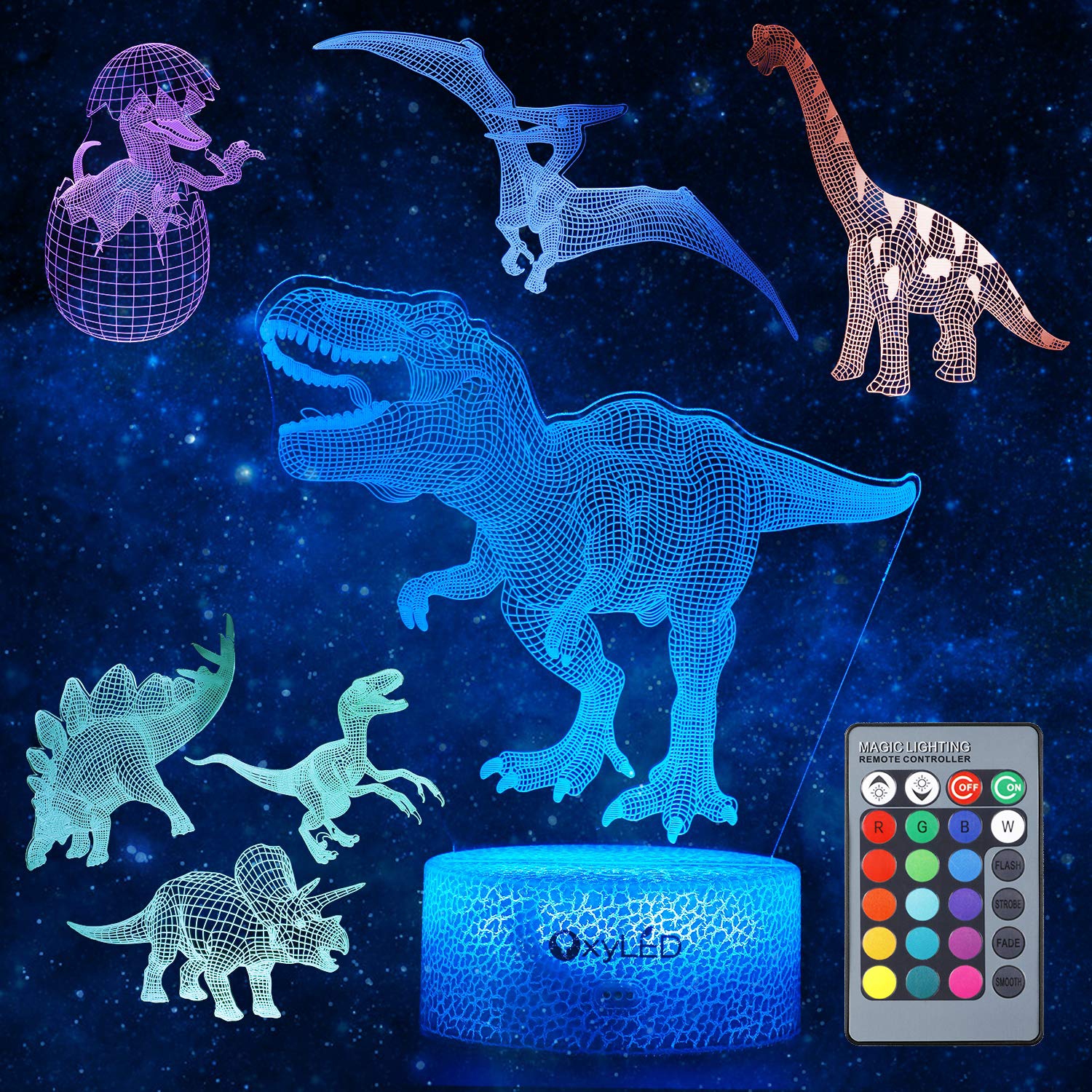 3d dino light