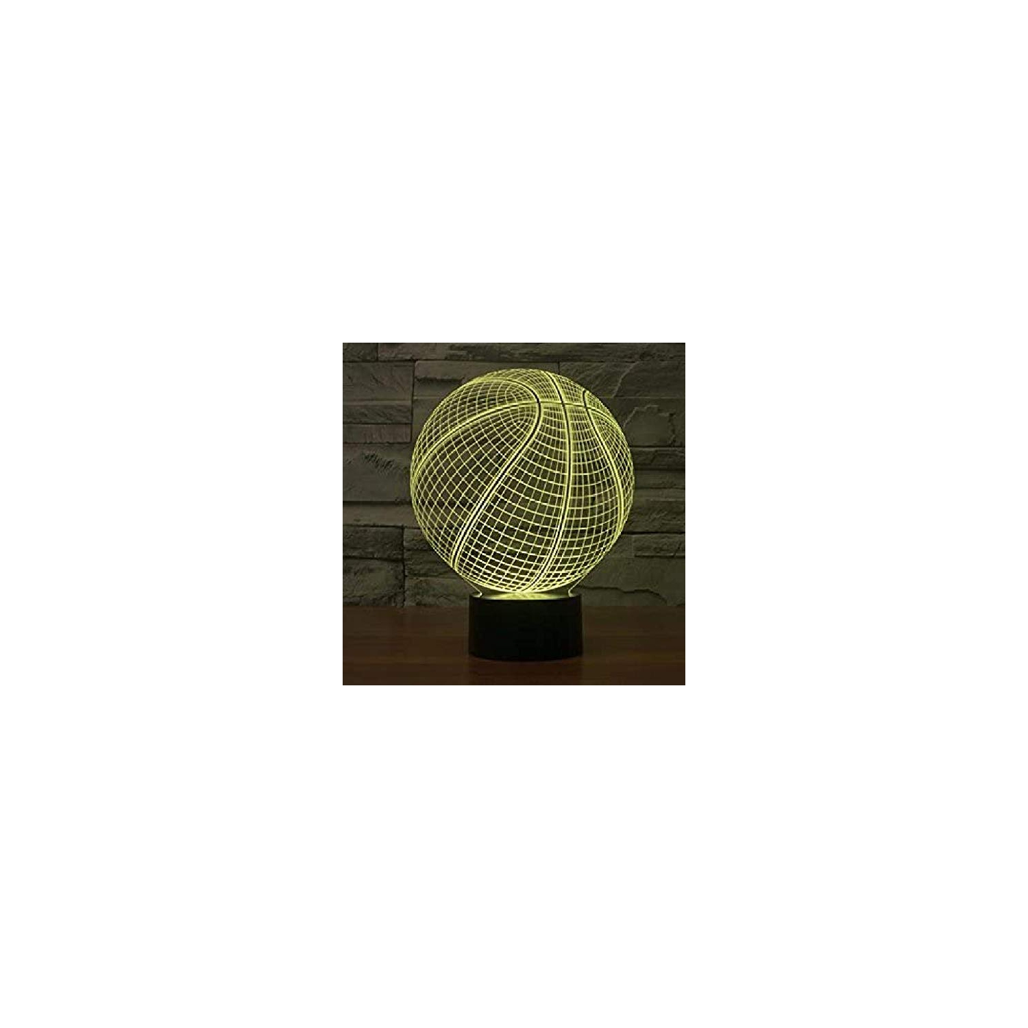 Basketball 3D Night Light Touch Table Desk Optical Illusion Lamps 16 Color Changing Remote Control Lights Home Decoration Xm