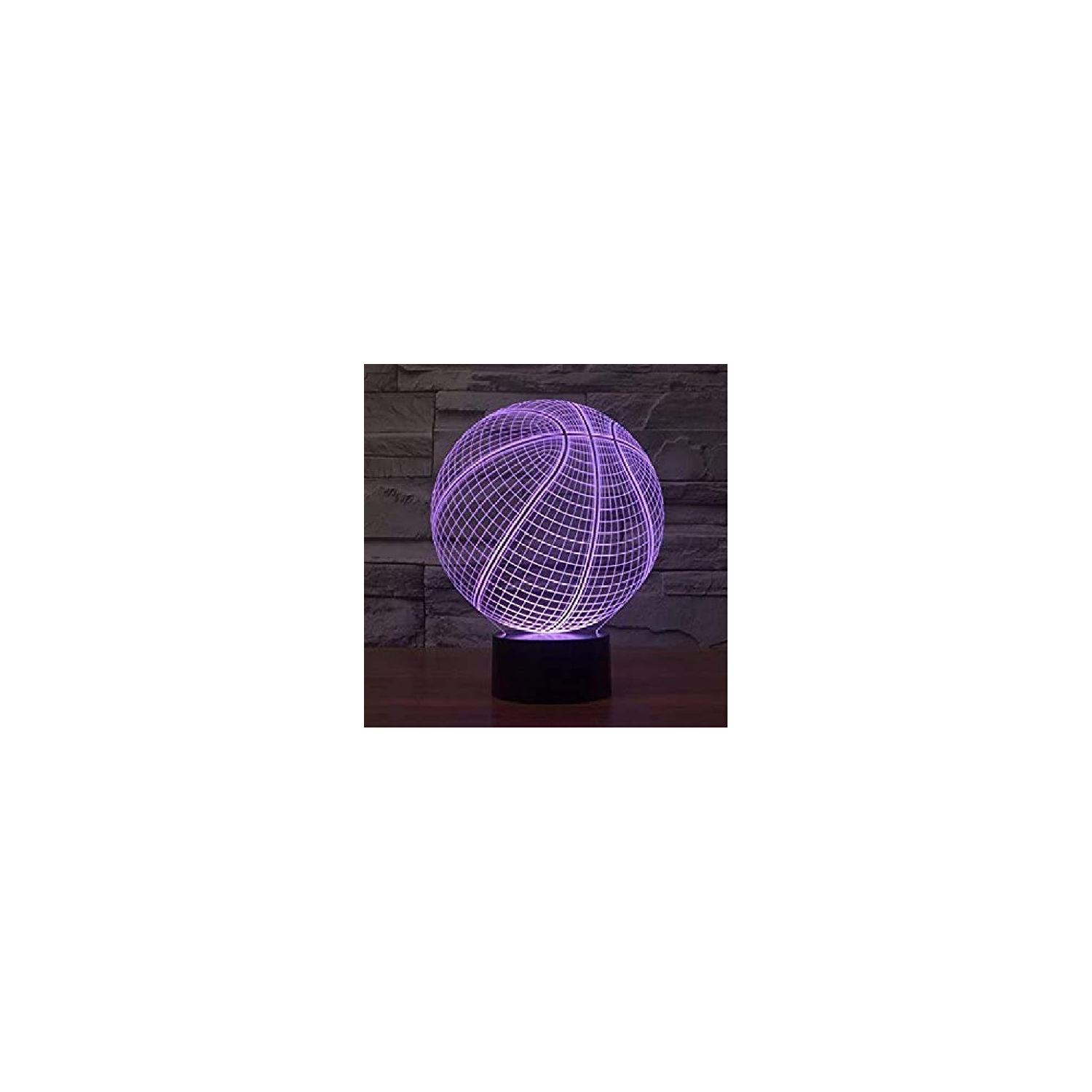 Basketball 3D Night Light Touch Table Desk Optical Illusion Lamps 16 Color Changing Remote Control Lights Home Decoration Xm