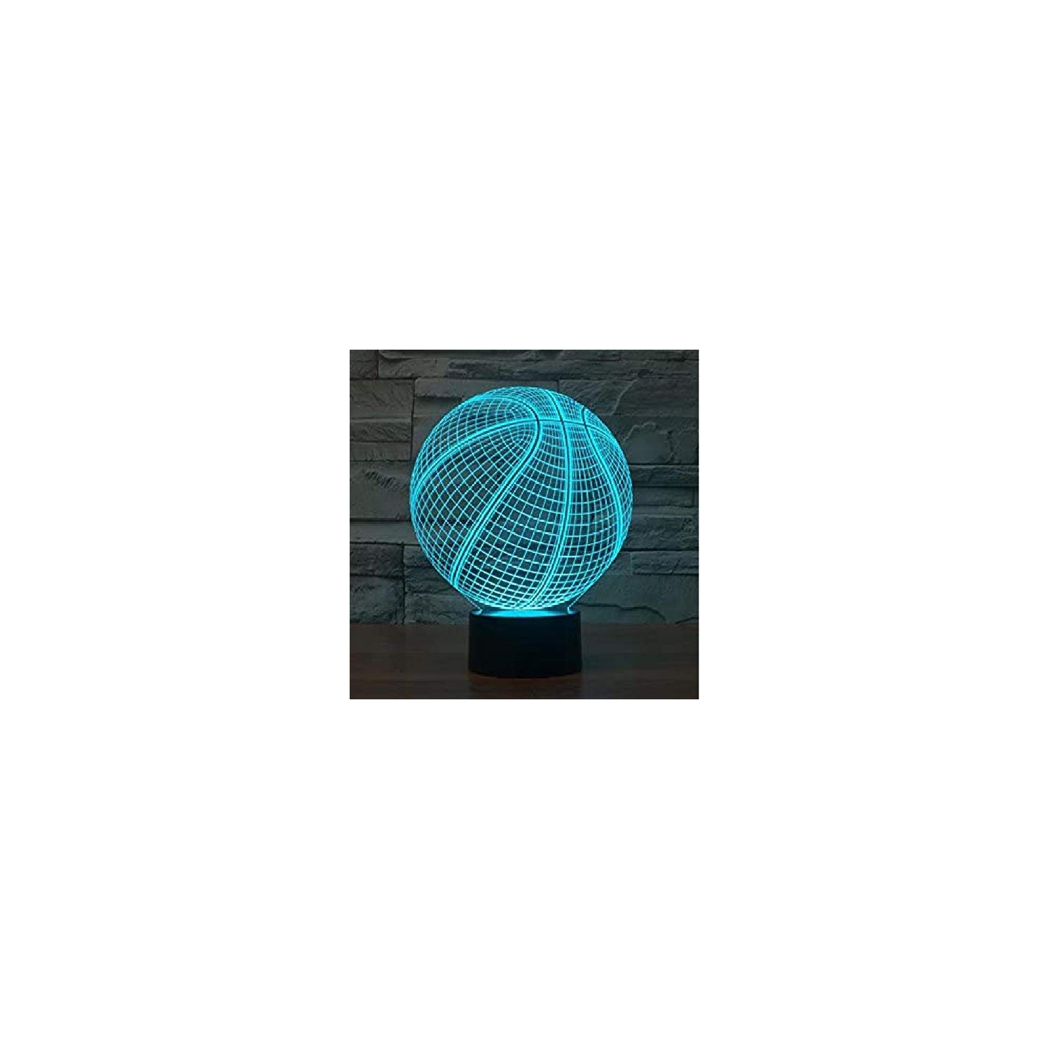 Basketball 3D Night Light Touch Table Desk Optical Illusion Lamps 16 Color Changing Remote Control Lights Home Decoration Xm