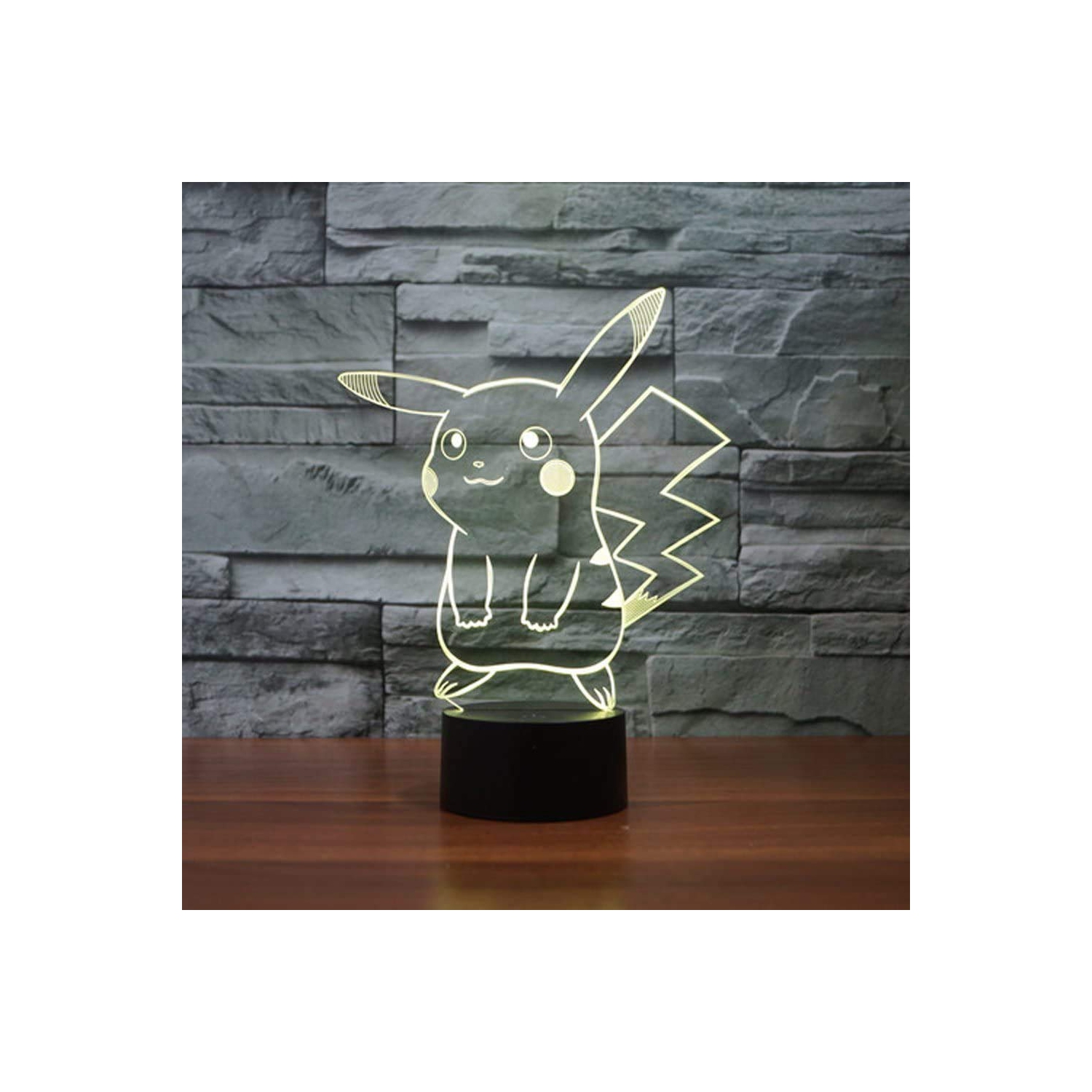 3D LED Night Light, 3D Optical Illusion Visual Lamp 7 Colors Touch Table Desk Lamp