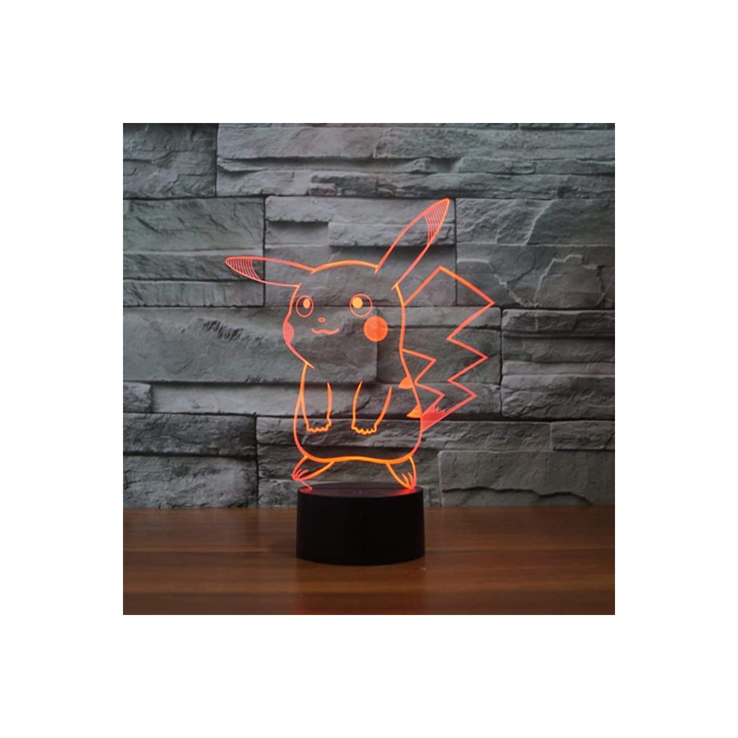 3D LED Night Light, 3D Optical Illusion Visual Lamp 7 Colors Touch Table Desk Lamp