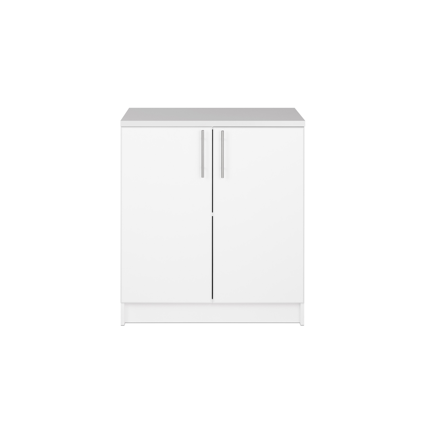 Prepac Elite White Engineered Wood Base Cabinet with Melamine Countertop