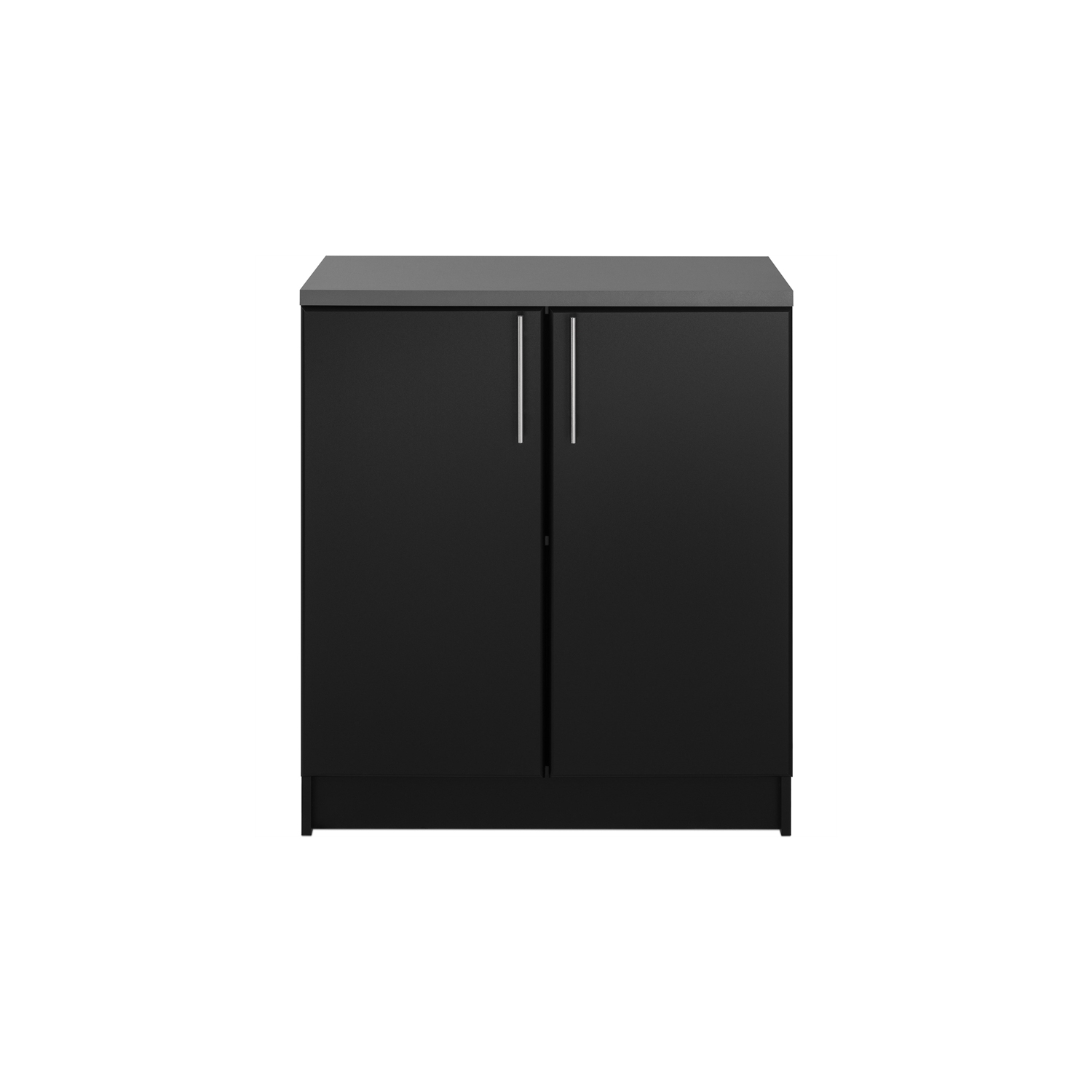 Prepac – Armoire à base en bois d’ingénierie Elite avec comptoir en mélamine, noir