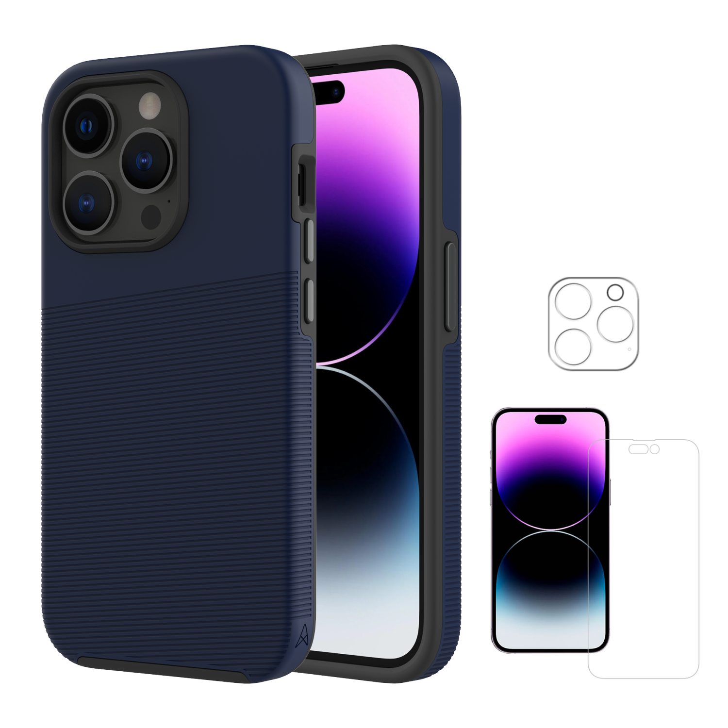 AXS PROTech Plus Dual-layered Case & ARMORGlass Screen and Camera Lens Protector for Apple iPhone 14 Pro Max