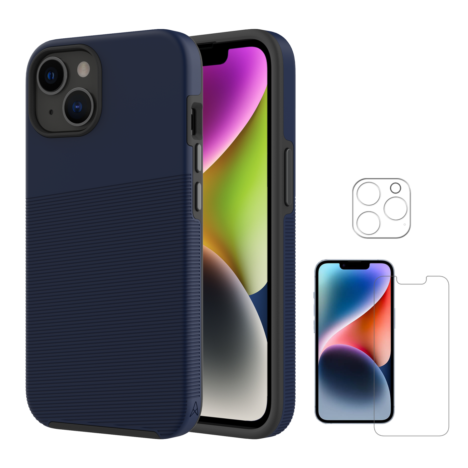 AXS PROTech Plus Dual-layered Case & ARMORGlass Screen and Camera Lens Protector for Apple iPhone 14 Plus