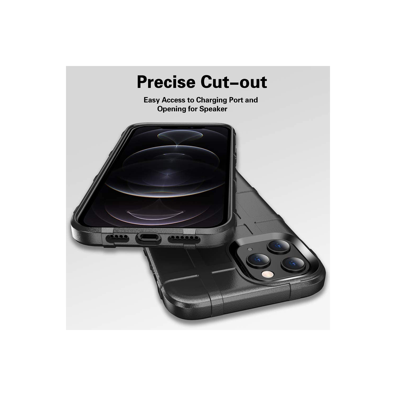 Prado Hard Back Case Rugged Shield Silicone Shockproof Cover for iPhone 13 Pro - Free Shipping