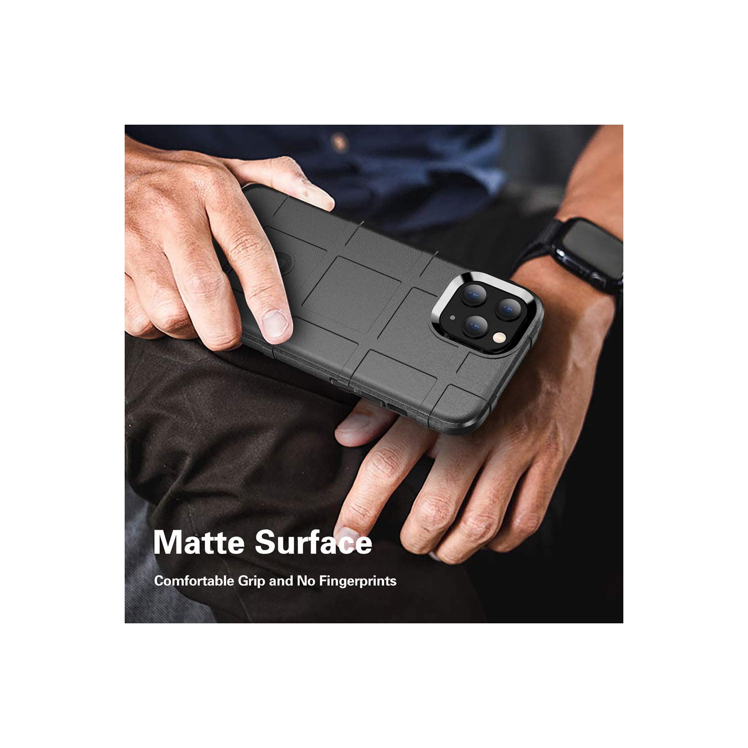 Prado Hard Back Case Rugged Shield Silicone Shockproof Cover for iPhone 13 Pro - Free Shipping