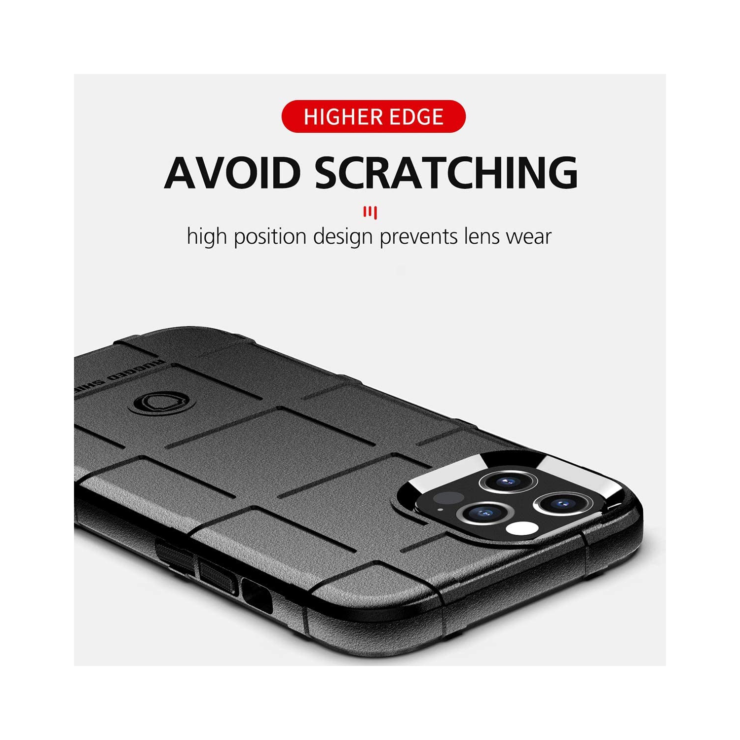 Prado Hard Back Case Rugged Shield Silicone Shockproof Cover for iPhone 13 Pro - Free Shipping
