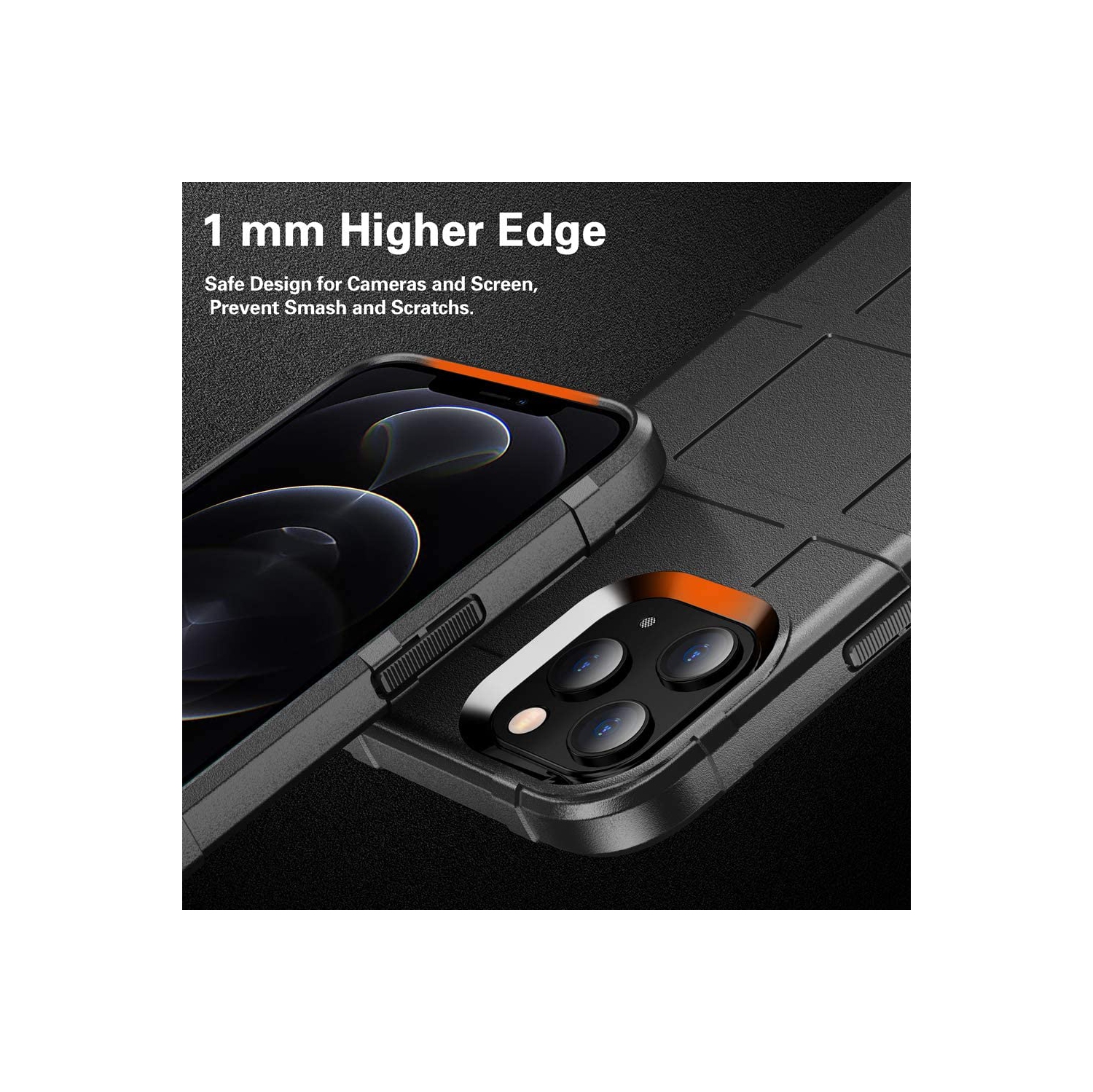 Prado Hard Back Case Rugged Shield Silicone Shockproof Cover for iPhone 13 Pro - Free Shipping