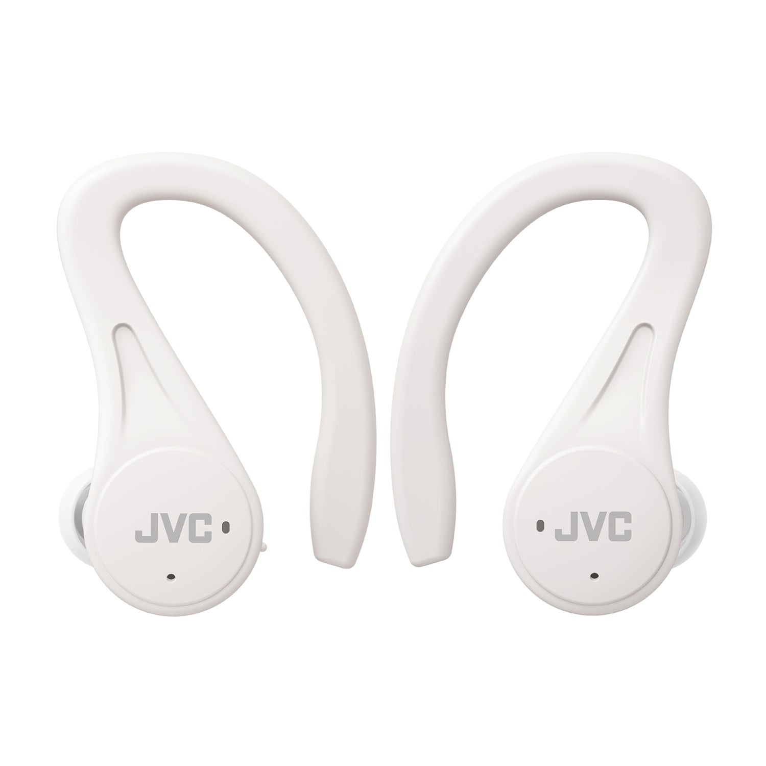 JVC HA-EC25T - Wireless In-Ear Sports Headphones, Bluetooth 5.1, With Charging Box and Touch Controls, White