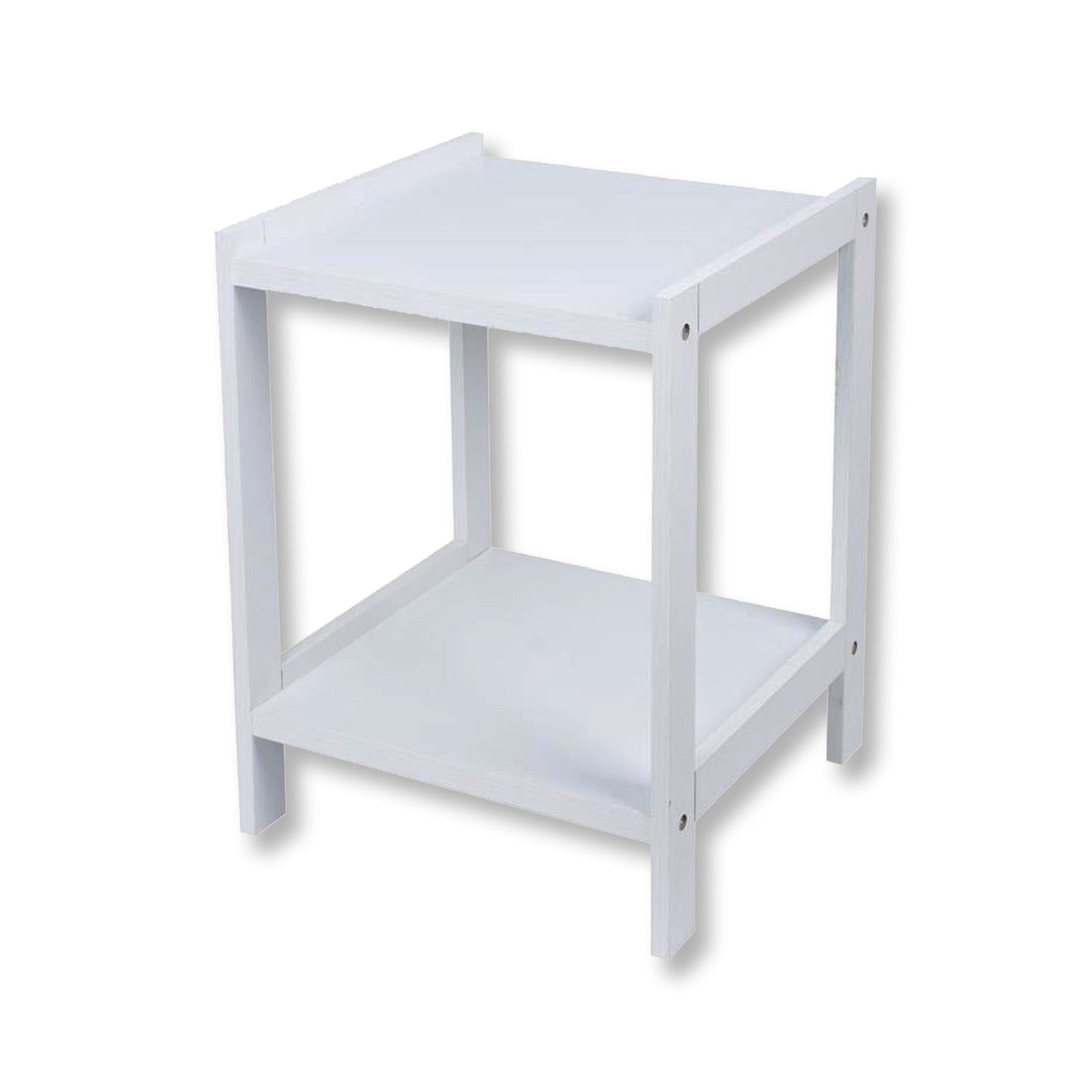 ITY International - MDF Side Table/ Bedside Table, 15.75" x 22" x 15.75", White