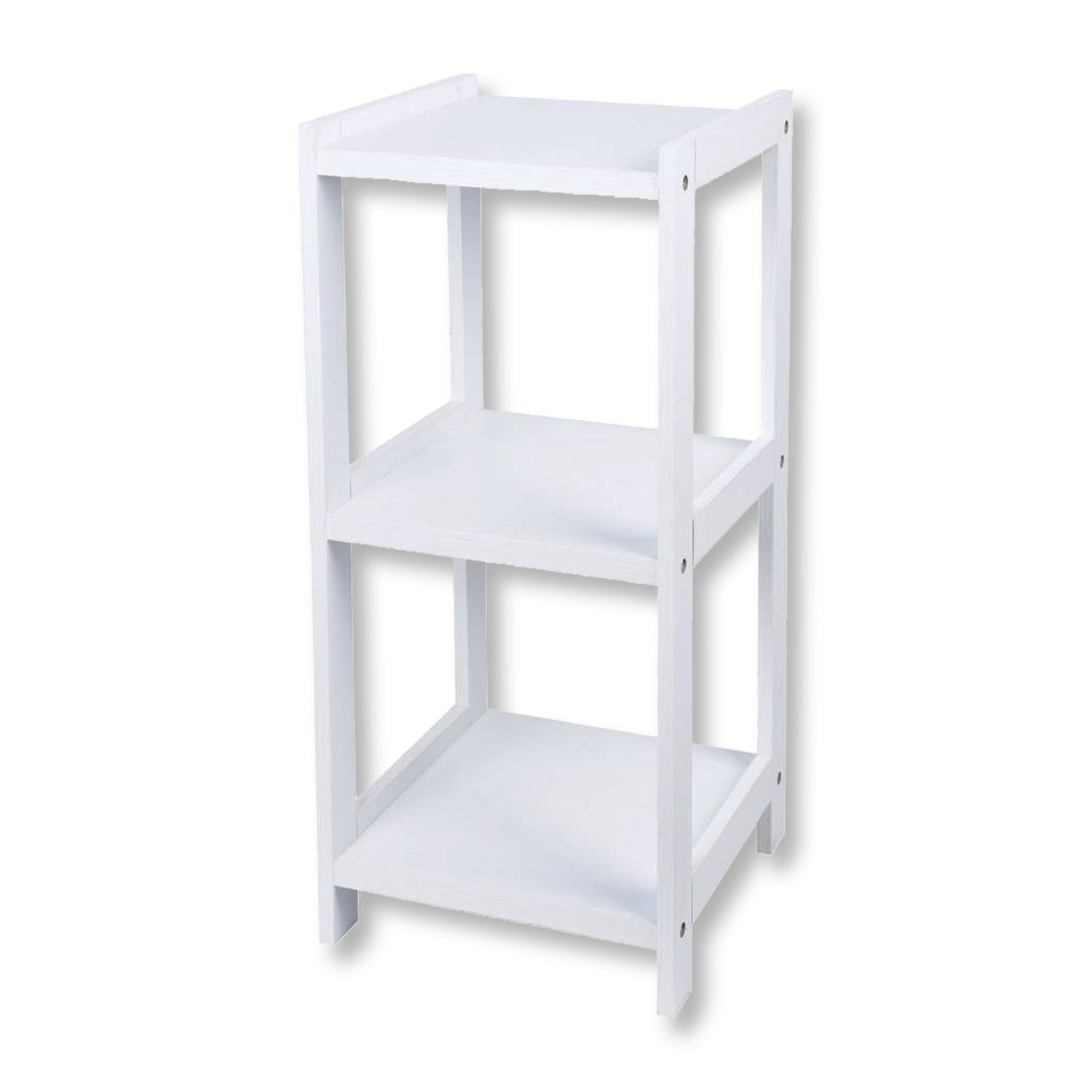 ITY International - Étagère à 3 Étages en MDF, 13.5" x 30.9" x 13", Blanc