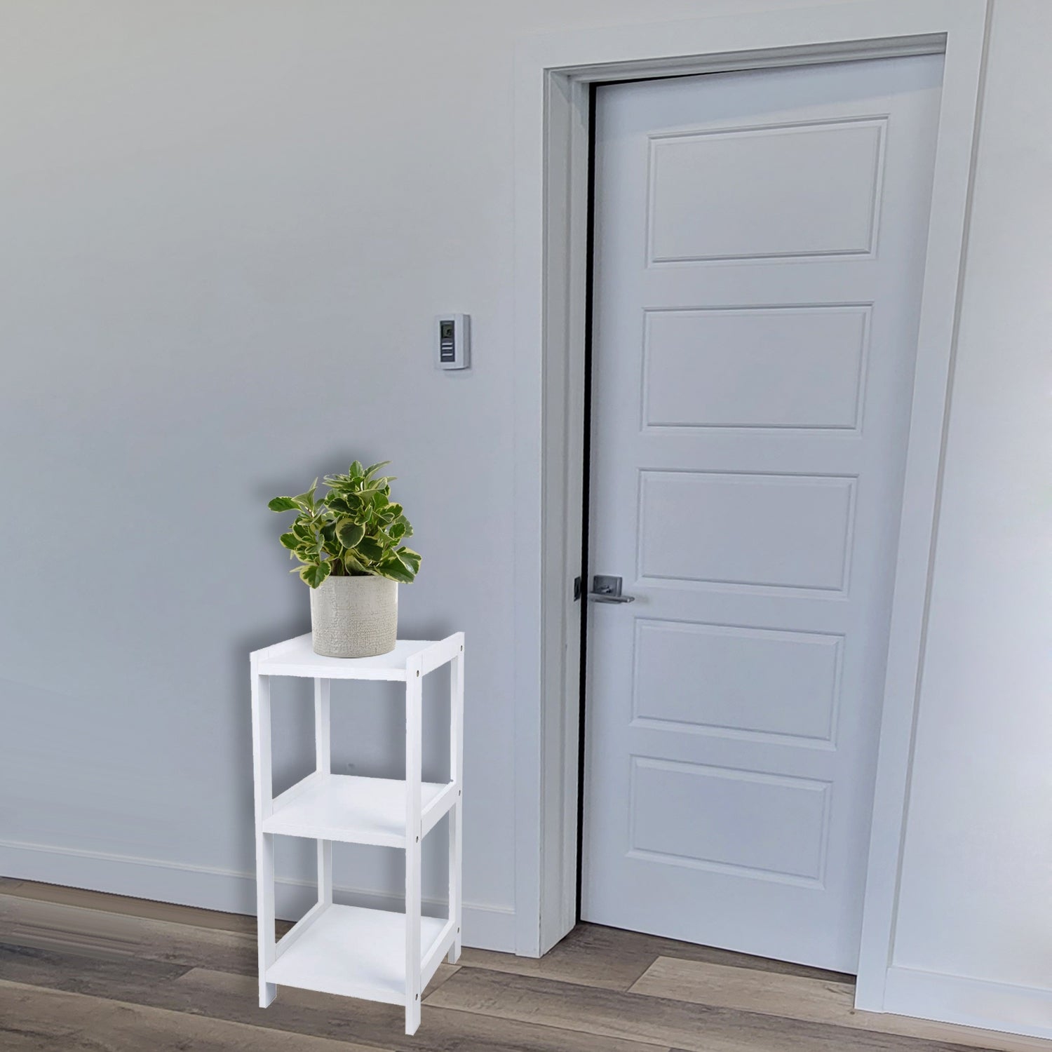 ITY International - Étagère à 3 Étages en MDF, 13.5" x 30.9" x 13", Blanc