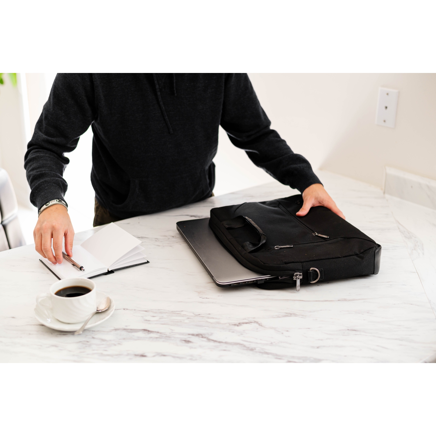 Sac griffÃ© Annex de PKG pour portable de 16 po - Noir