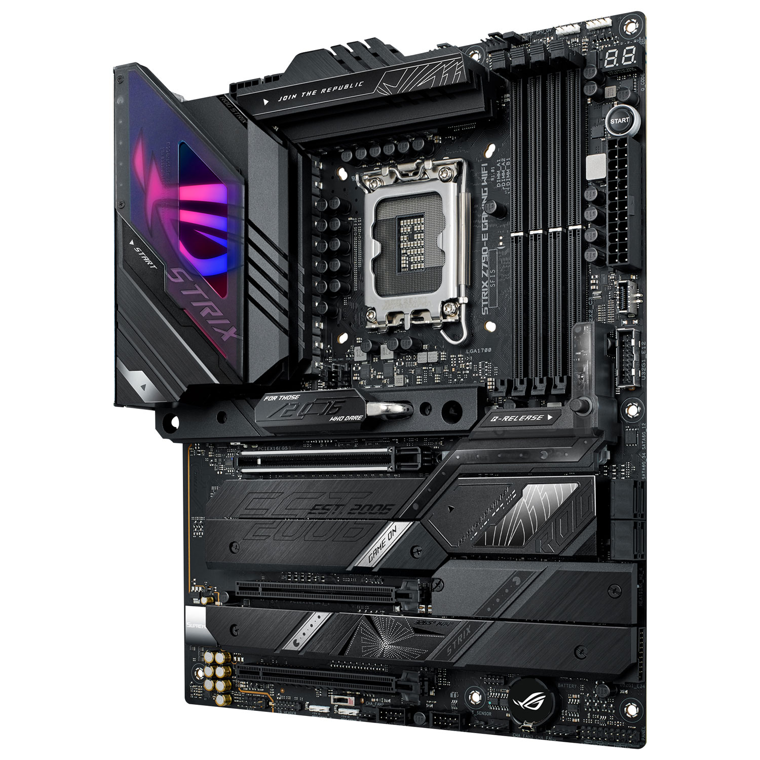 Carte mère ROG Strix Z790-E Gaming Wi-Fi ATX LGA 1700 DDR5 d'ASUS pour processeurs de 12e/13e génération d'Intel