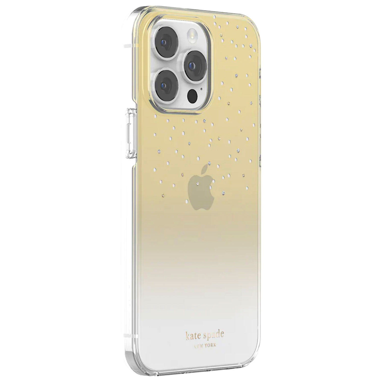 kate spade new york Fitted Hard Shell Case with MagSafe for iPhone 14 Pro  Max - Gold Metallic Ombre