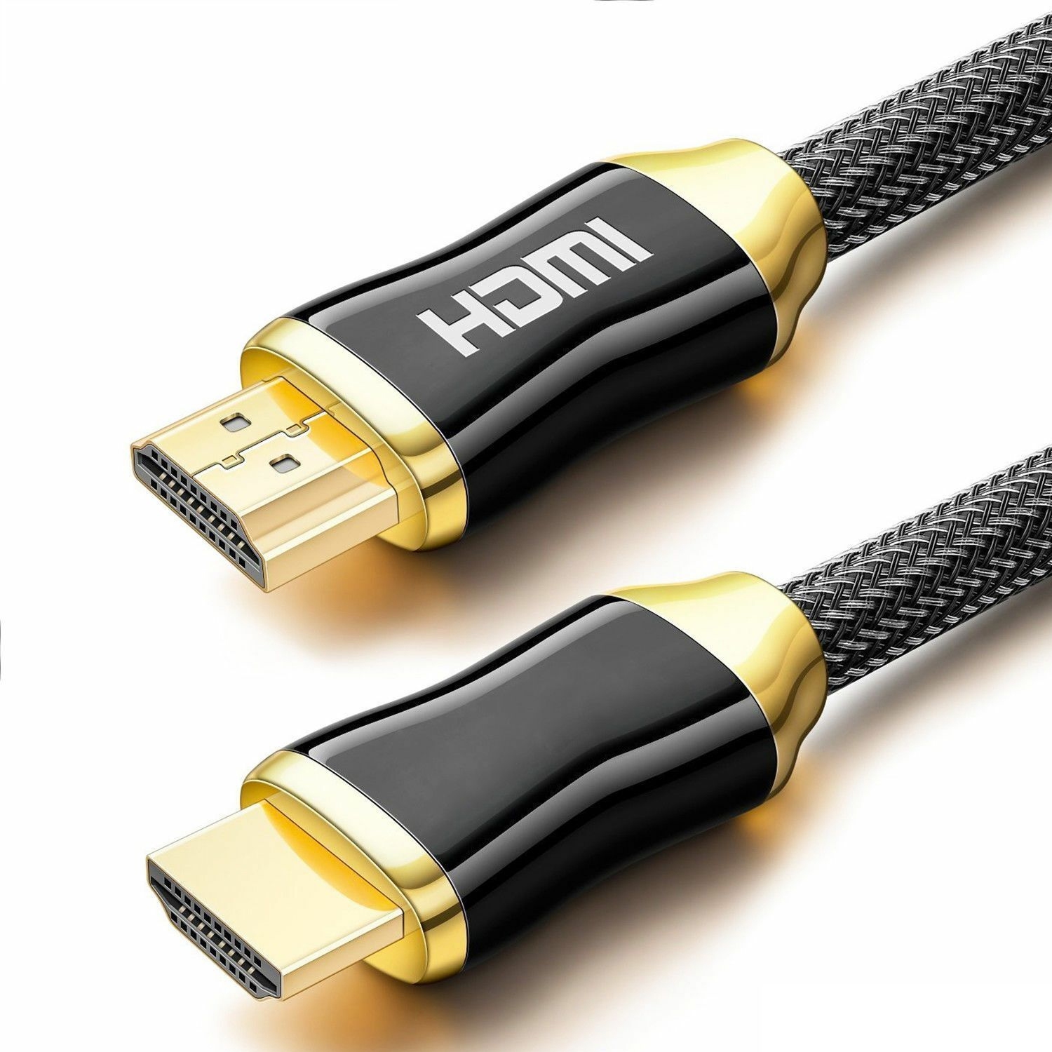 2.1 HDMI Cable 3 meter (10 Feet) 8K Ultra HD High-Speed GBPS lead | Supports 8K@60Hz, 4K@120Hz, 4320P, 3D Video Display, Braided Cord for Samsung LG Sony TCL PS5 PS4 TV Box