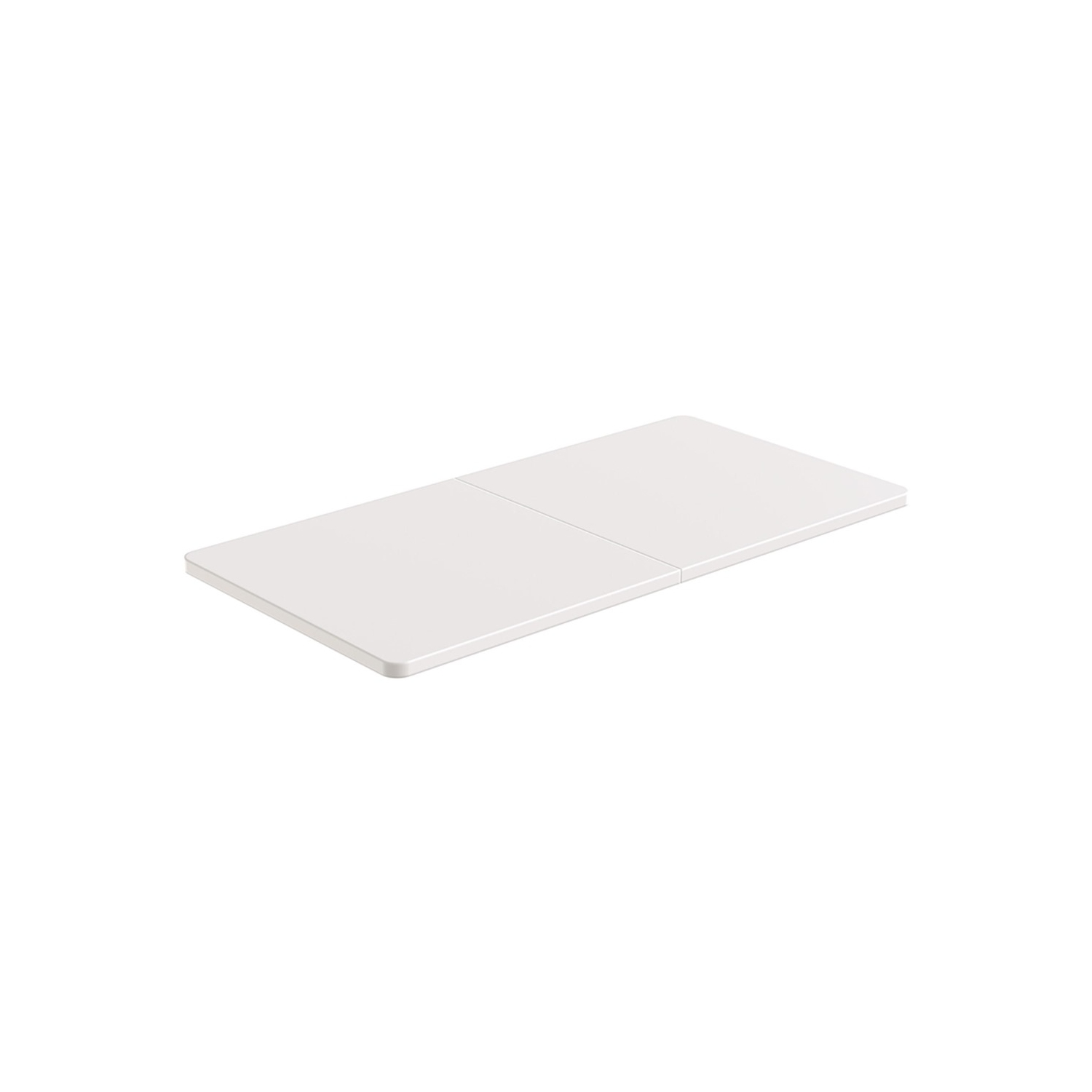 Dessus de table assemblé de 47,24 x 23,6 pouces pour cadre de bureau debout, deux panneaux assis pour se tenir debout ordinateur de bureau réglable