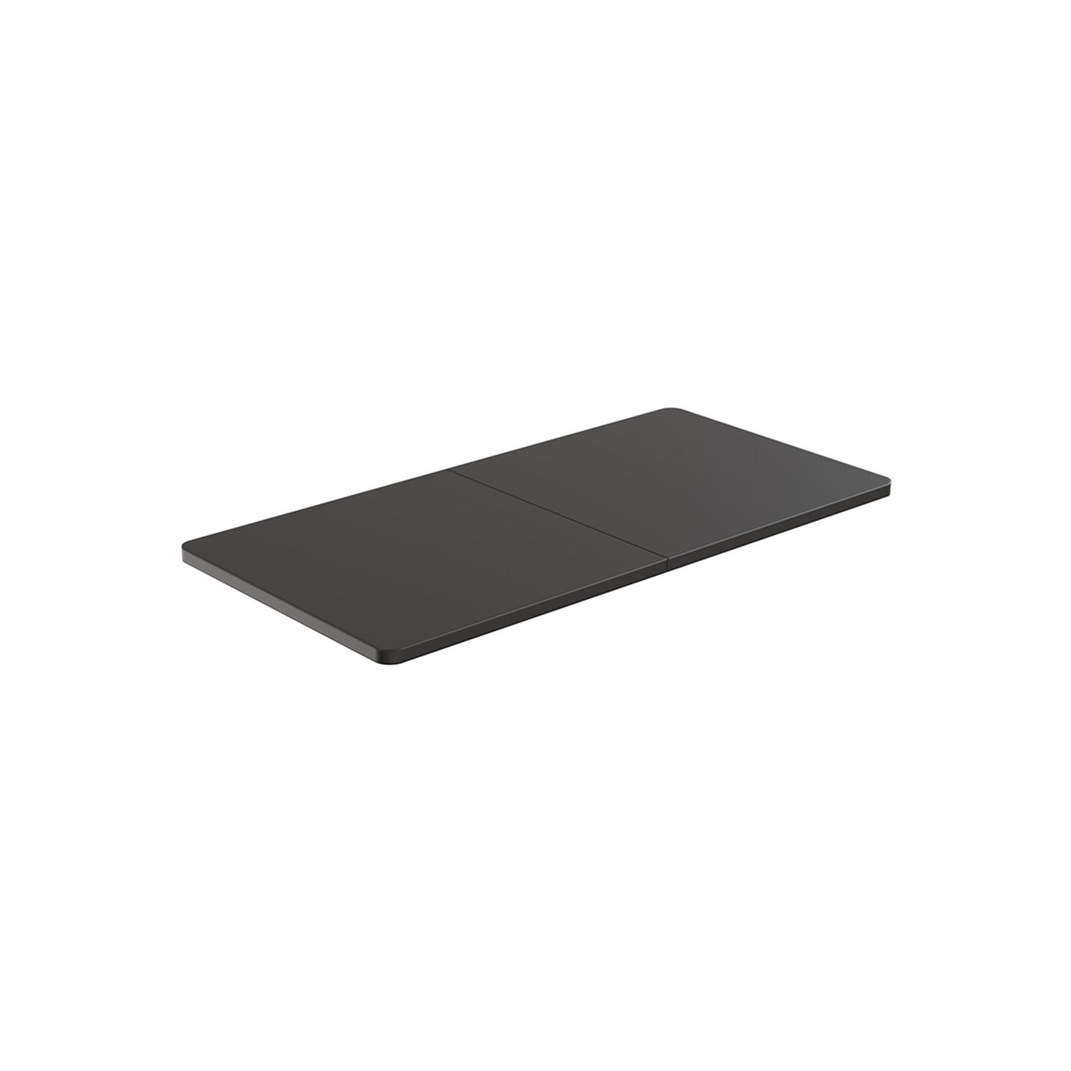 Dessus de table assemblé de 47,24 x 23,6 pouces pour cadre de bureau debout, deux panneaux assis pour se tenir debout ordinateur de bureau réglable