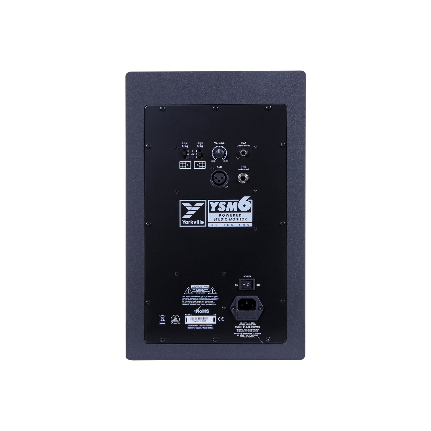 Yorkville Sound YSM6 Series II 75-Watt Powered Studio Monitor - 6''