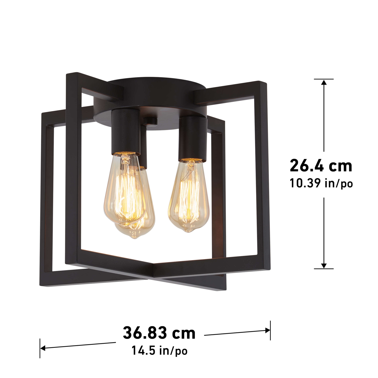 Yale – Luminaire encastré moderne, bronze