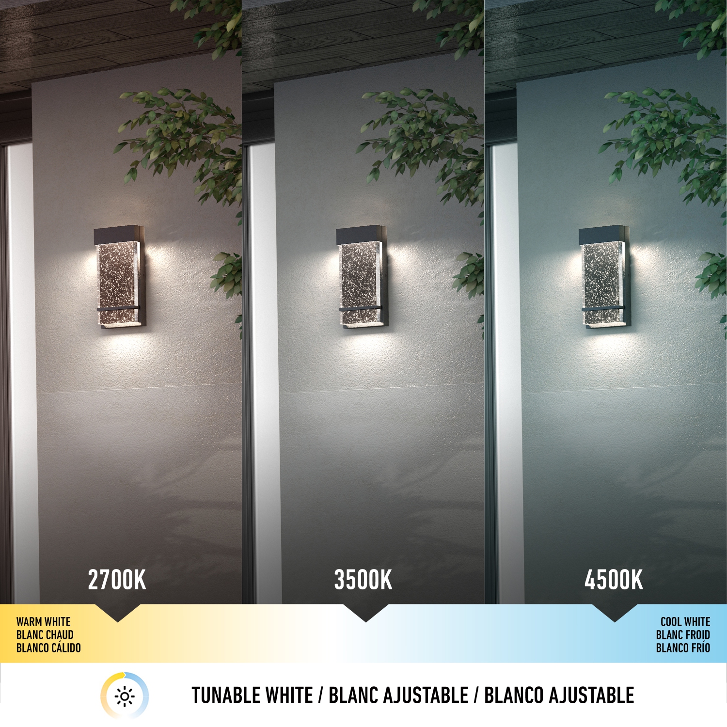 Lampe murale extérieure moderne Skyler, noir