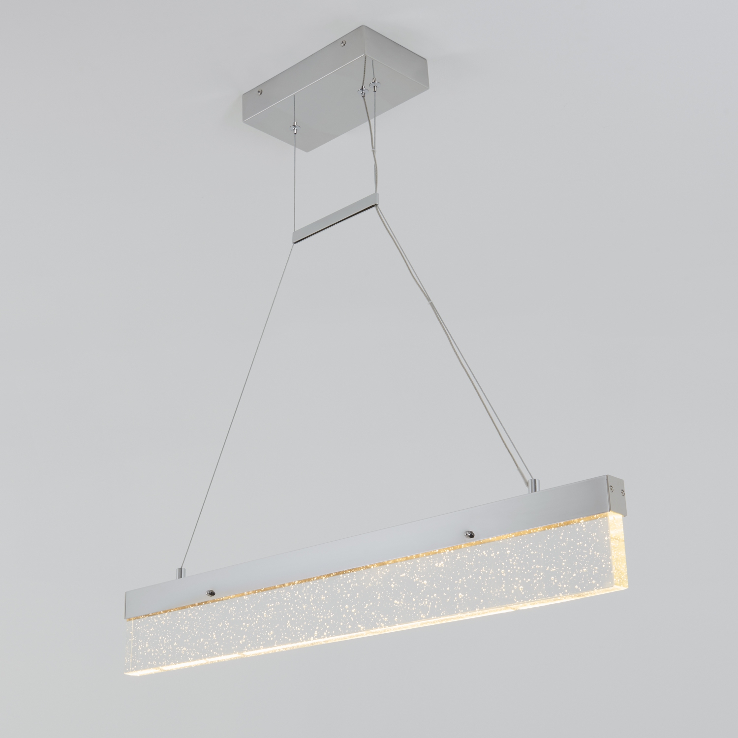 Luminaire suspendu moderne Essence Bar, chrome