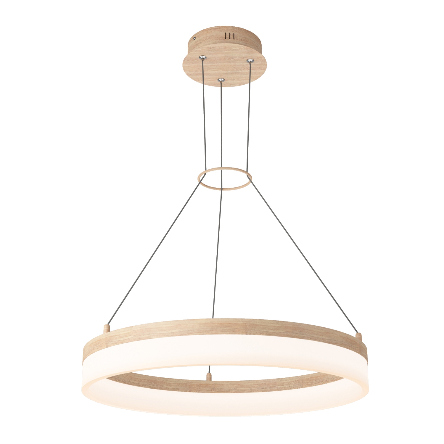 Luminaire suspendu moderne optique, bois