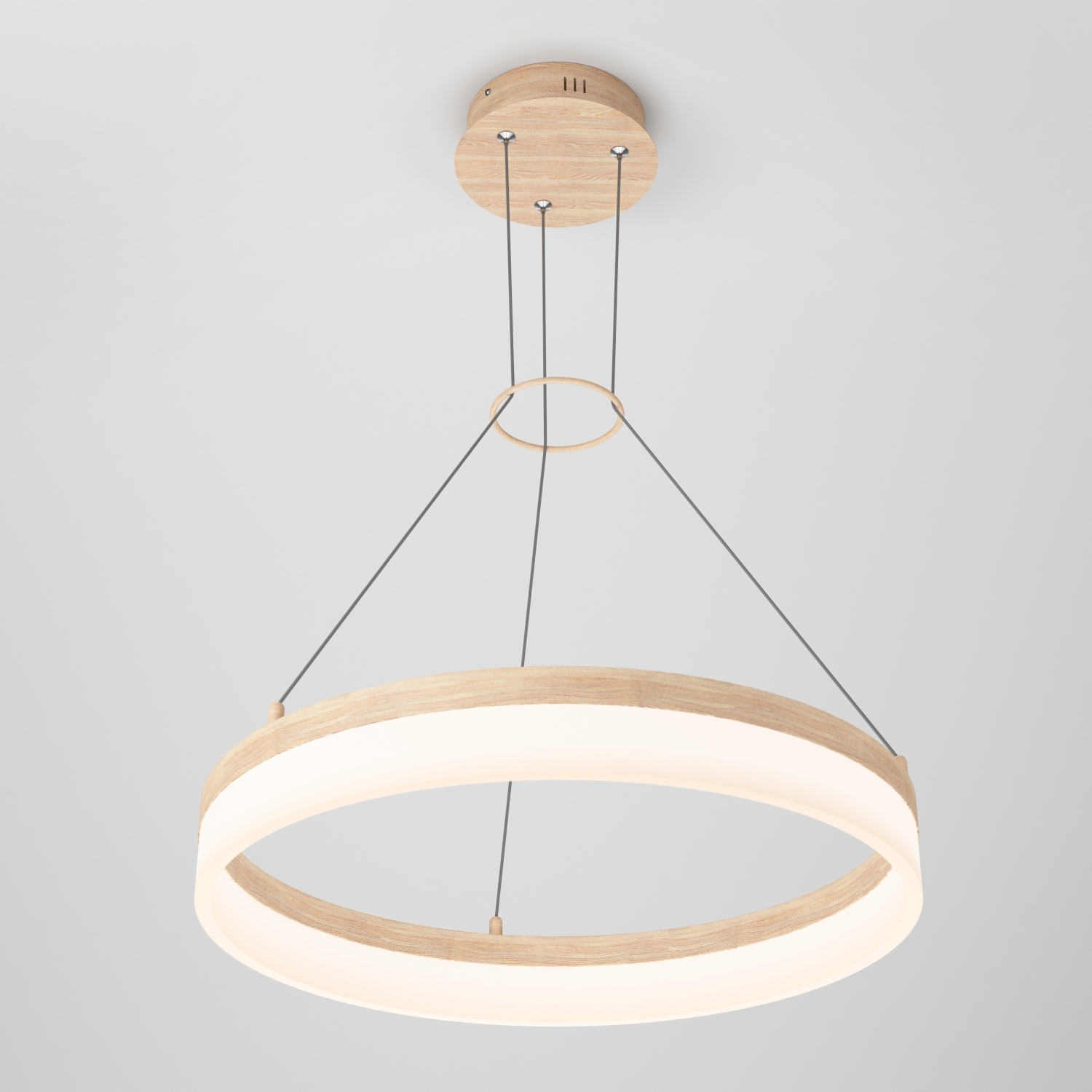 Luminaire suspendu moderne optique, bois