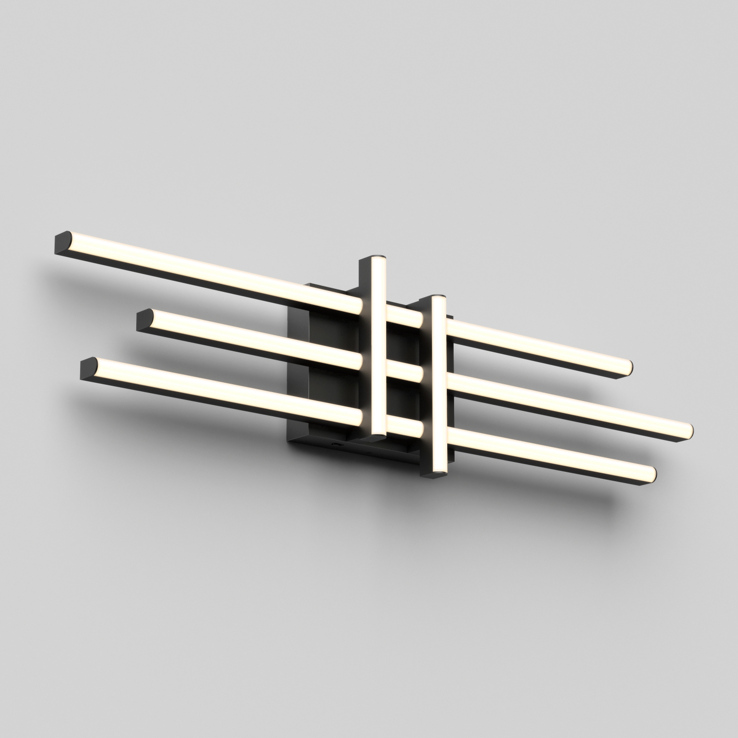 Grid Modern Vanity Light, Black