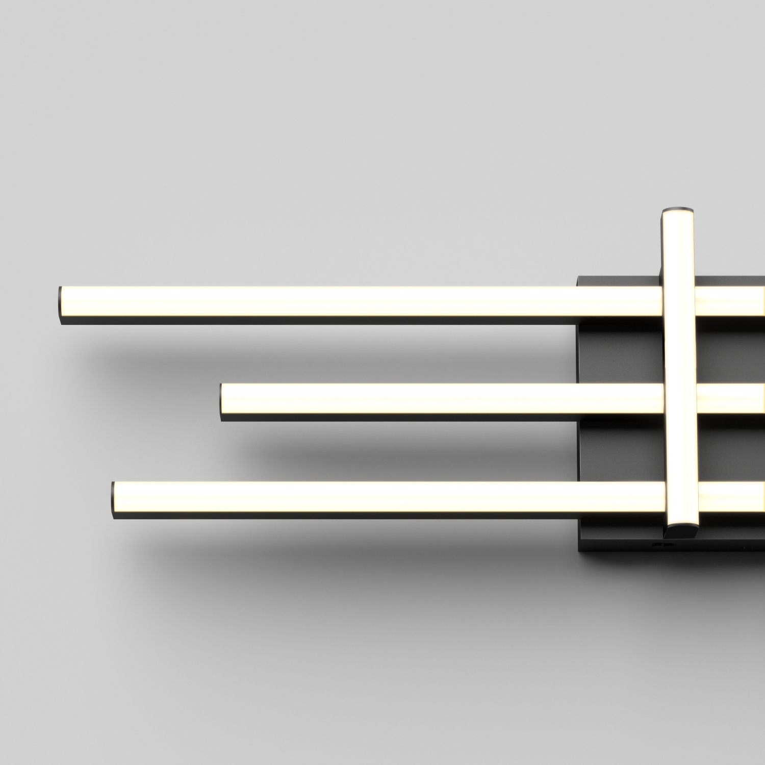 Grid Modern Vanity Light, Black