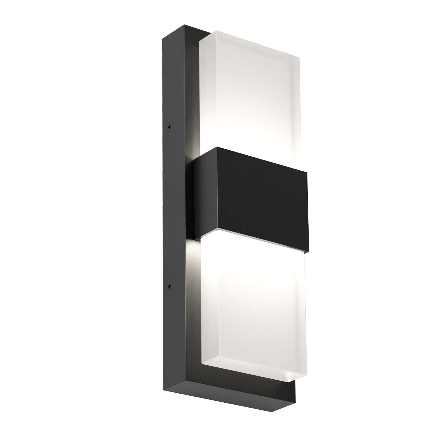 Mazza Modern Outdoor Wall Light, Matte Black