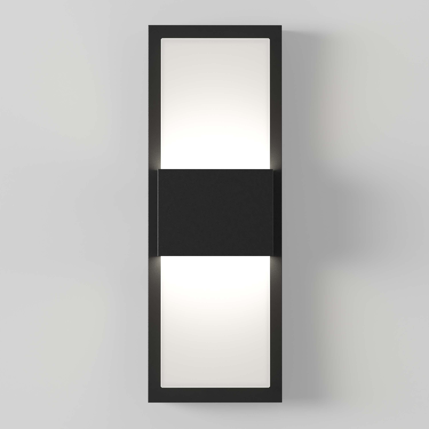 Mazza Modern Outdoor Wall Light, Matte Black
