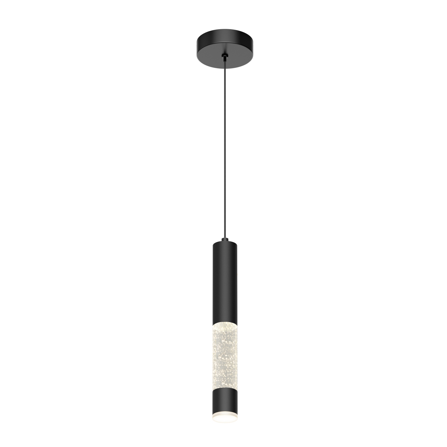 Mist Modern Pendant Light Fixture, Black