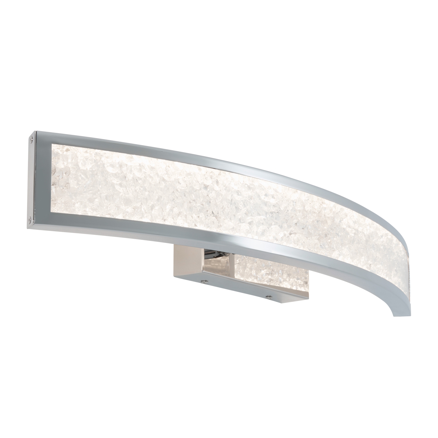 Glitter Modern Vanity Light, Chrome