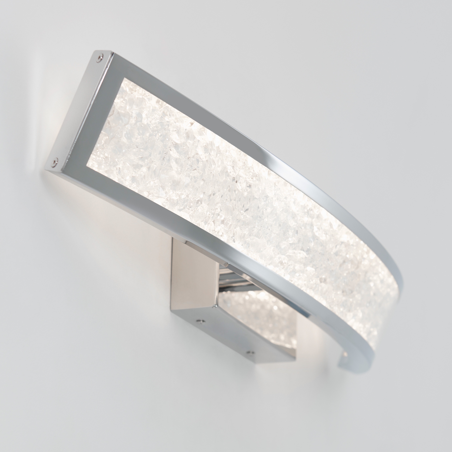 Glitter Modern Vanity Light, Chrome