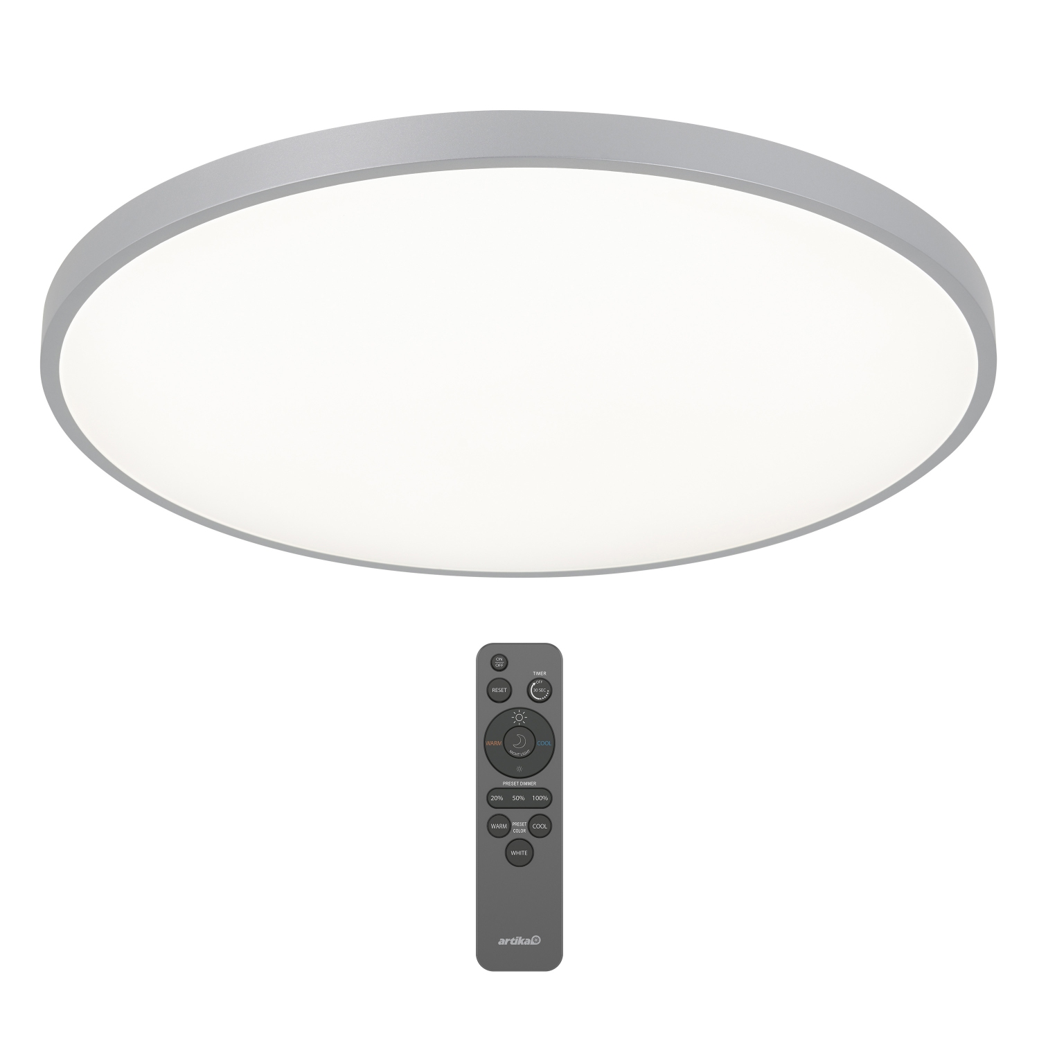 Jupiter Modern Flush Mount Ceiling Light Fixture, White